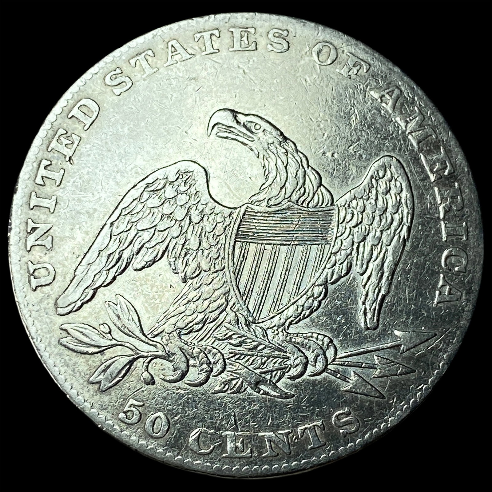 1837 Capped Bust Half Dollar UNCIRCULATED - 2