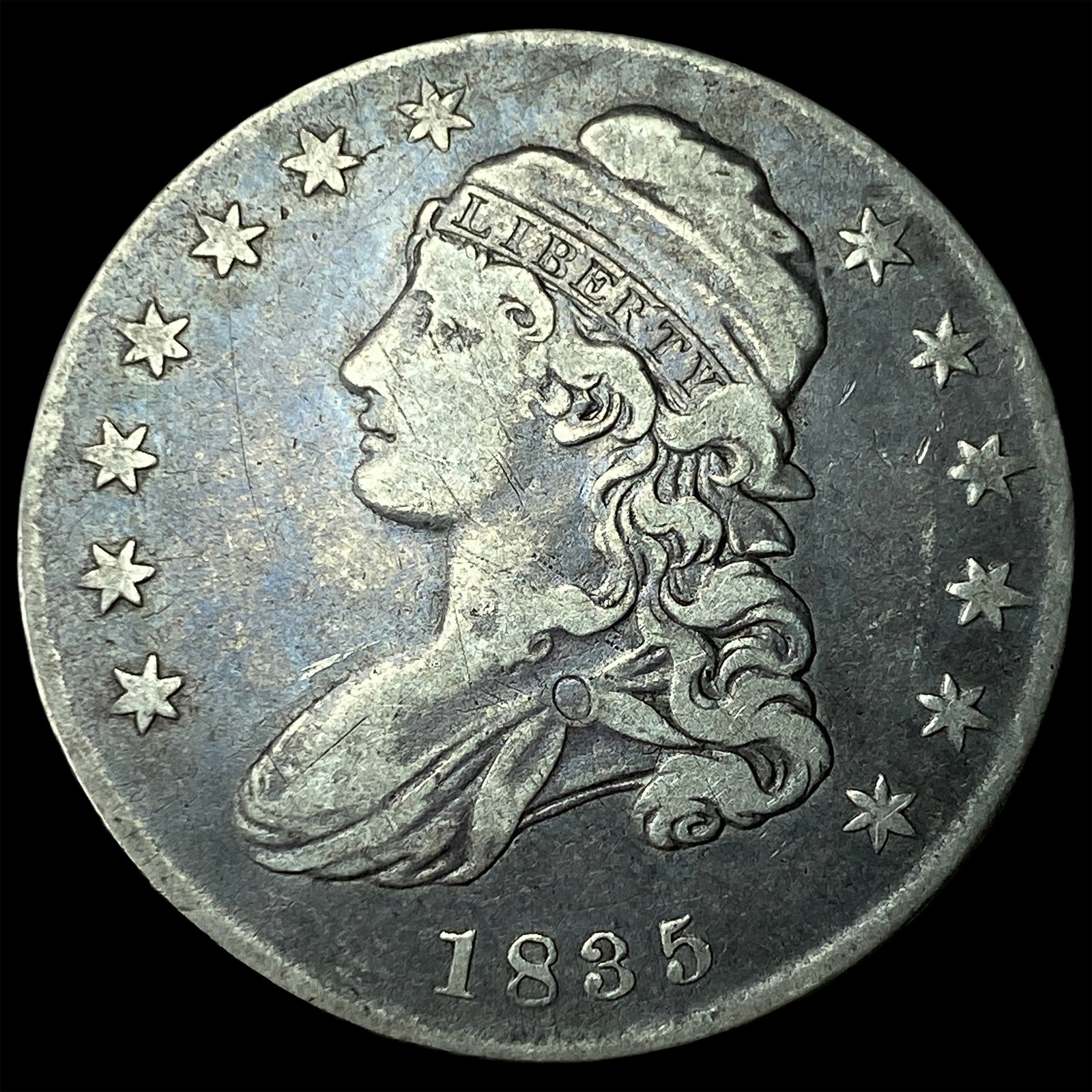 1835 Capped Bust Half Dollar LIGHTLY CIRCULATED: 1835 Capped Bust Half Dollar LIGHTLY CIRCULATED