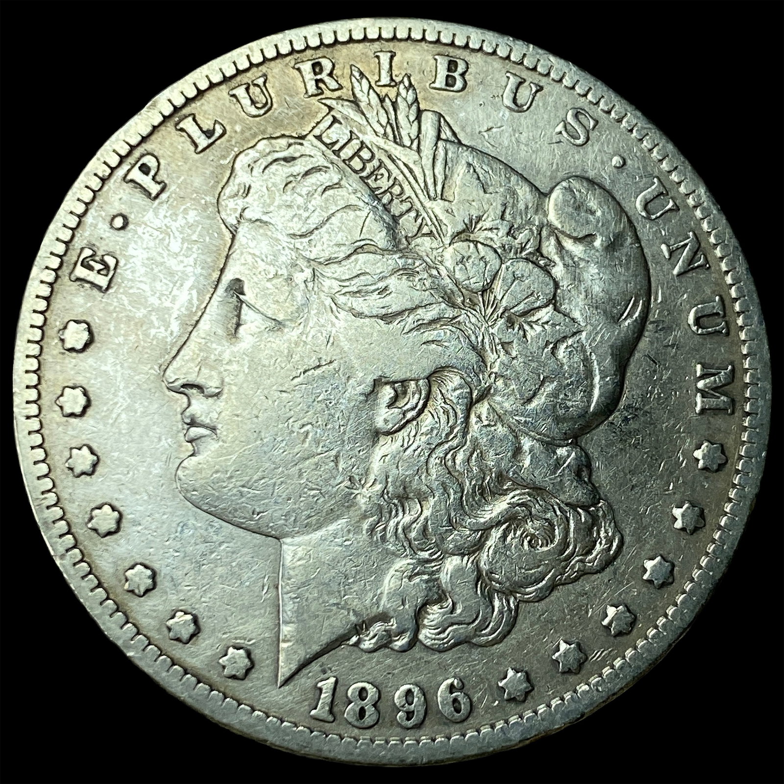 1896-S Silver Morgan Dollar NEARLY UNCIRCULATED: 1896-S Silver Morgan Dollar NEARLY UNCIRCULATED