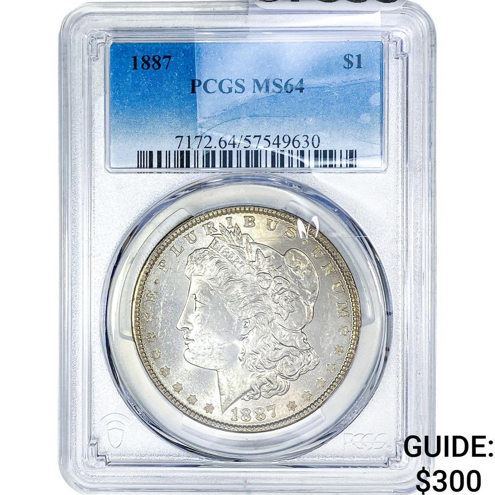 1887 Morgan Silver Dollar PCGS MS64: 1887 Morgan Silver Dollar PCGS MS64