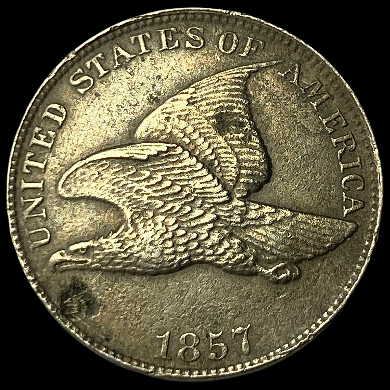 1857 Flying Eagle Cent CLOSELY UNCIRCULATED: 1857 Flying Eagle Cent CLOSELY UNCIRCULATED