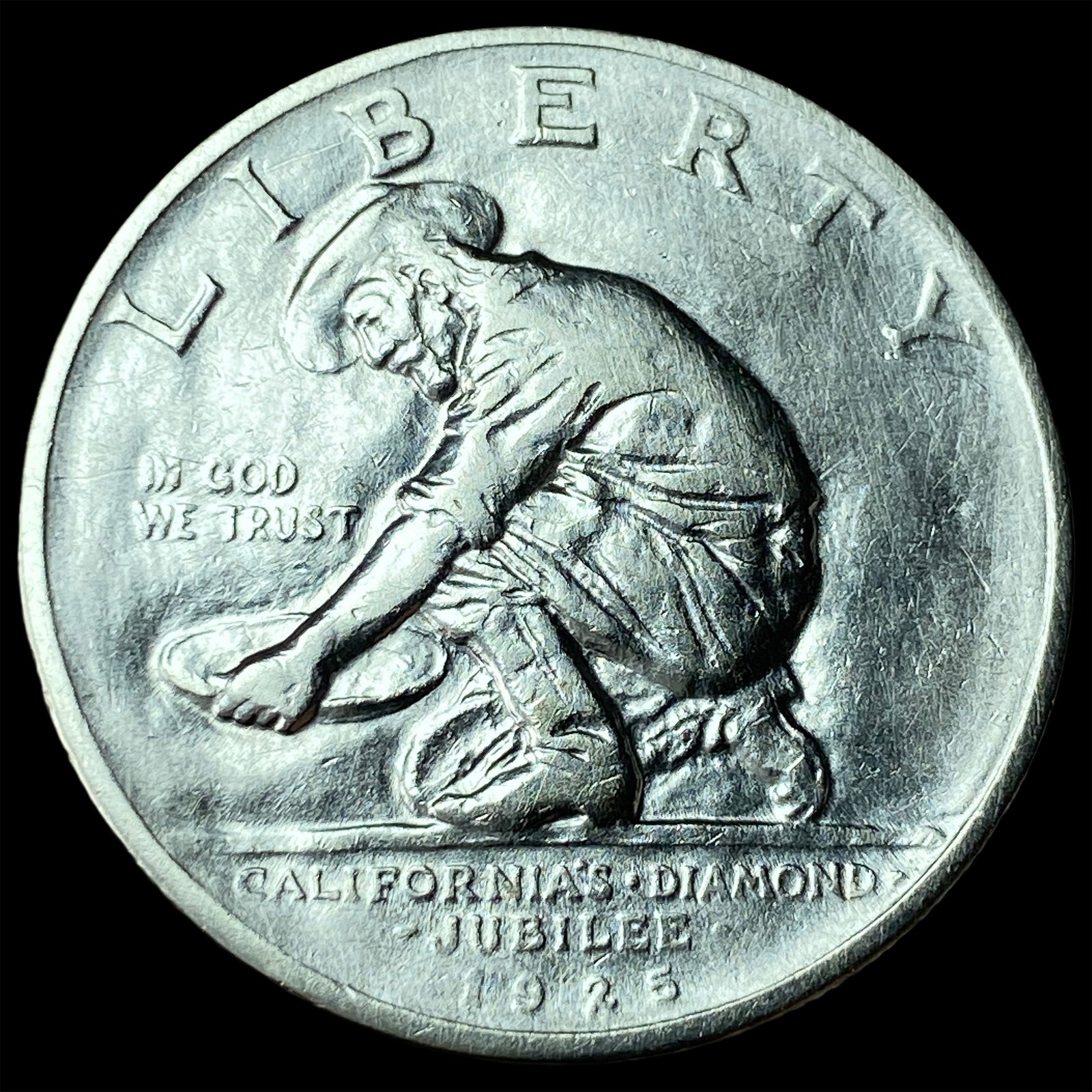 1925-S Silver California Jubilee Half Dollar UNCIRCULATED: 1925-S Silver California Jubilee Half Dollar UNCIRCULATED