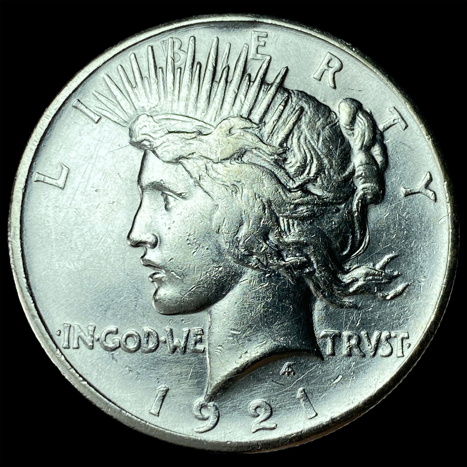 1921 Silver Peace Dollar CLOSELY UNCIRCULATED: 1921 Silver Peace Dollar CLOSELY UNCIRCULATED