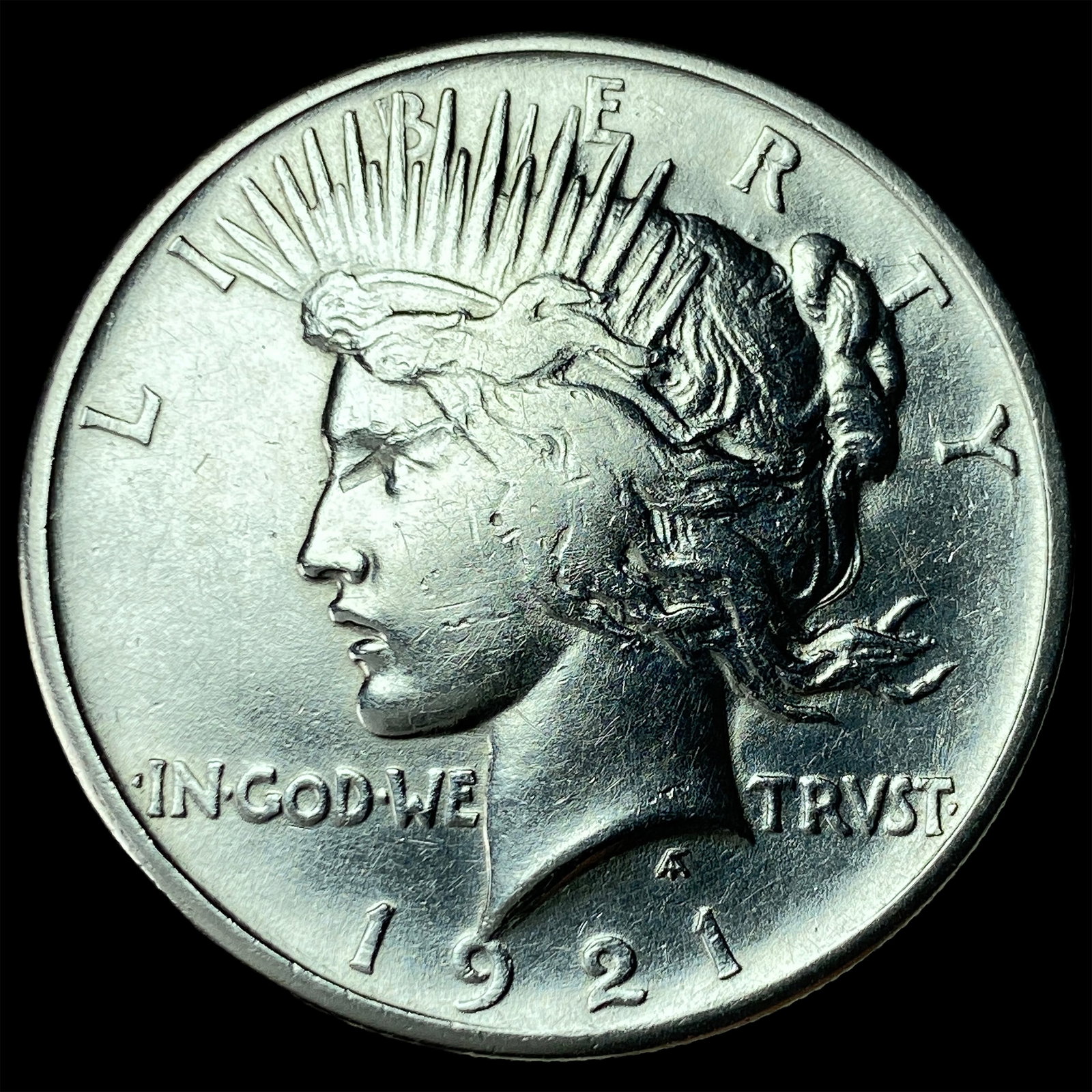 1921 Silver Peace Dollar CHOICE AU