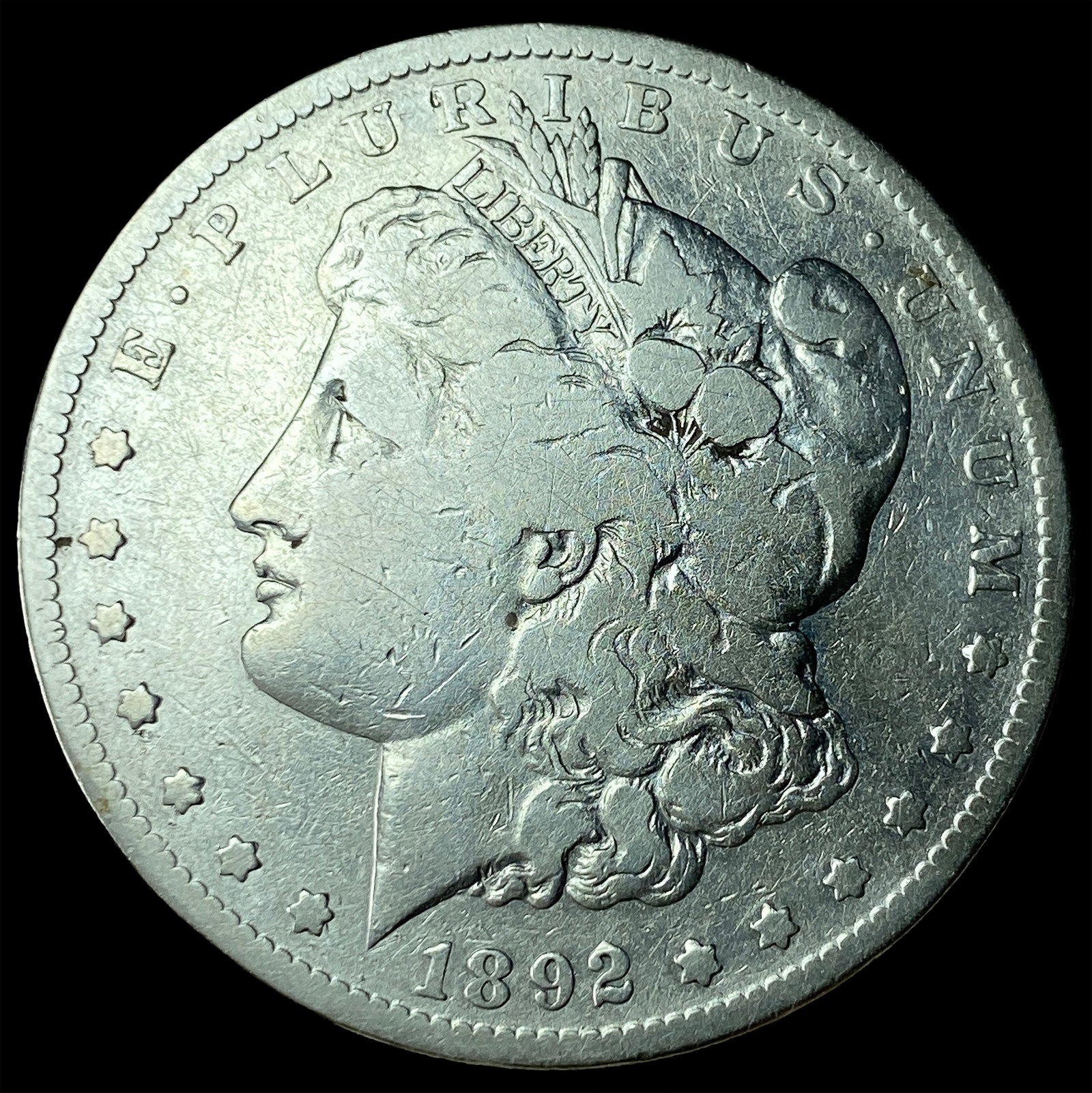 1892-S Silver Morgan Dollar LIGHTLY CIRCULATED
