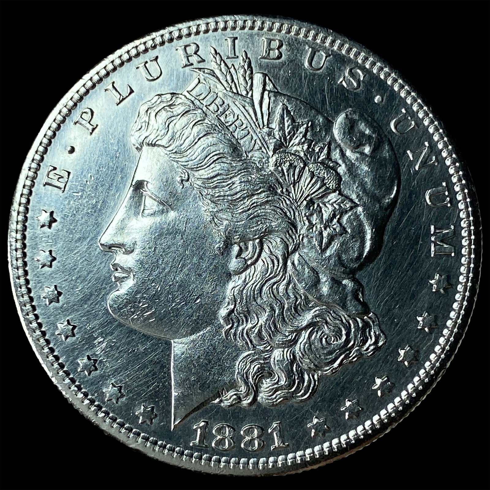 1881-S Silver Morgan Dollar CHOICE BU (1 of 2)