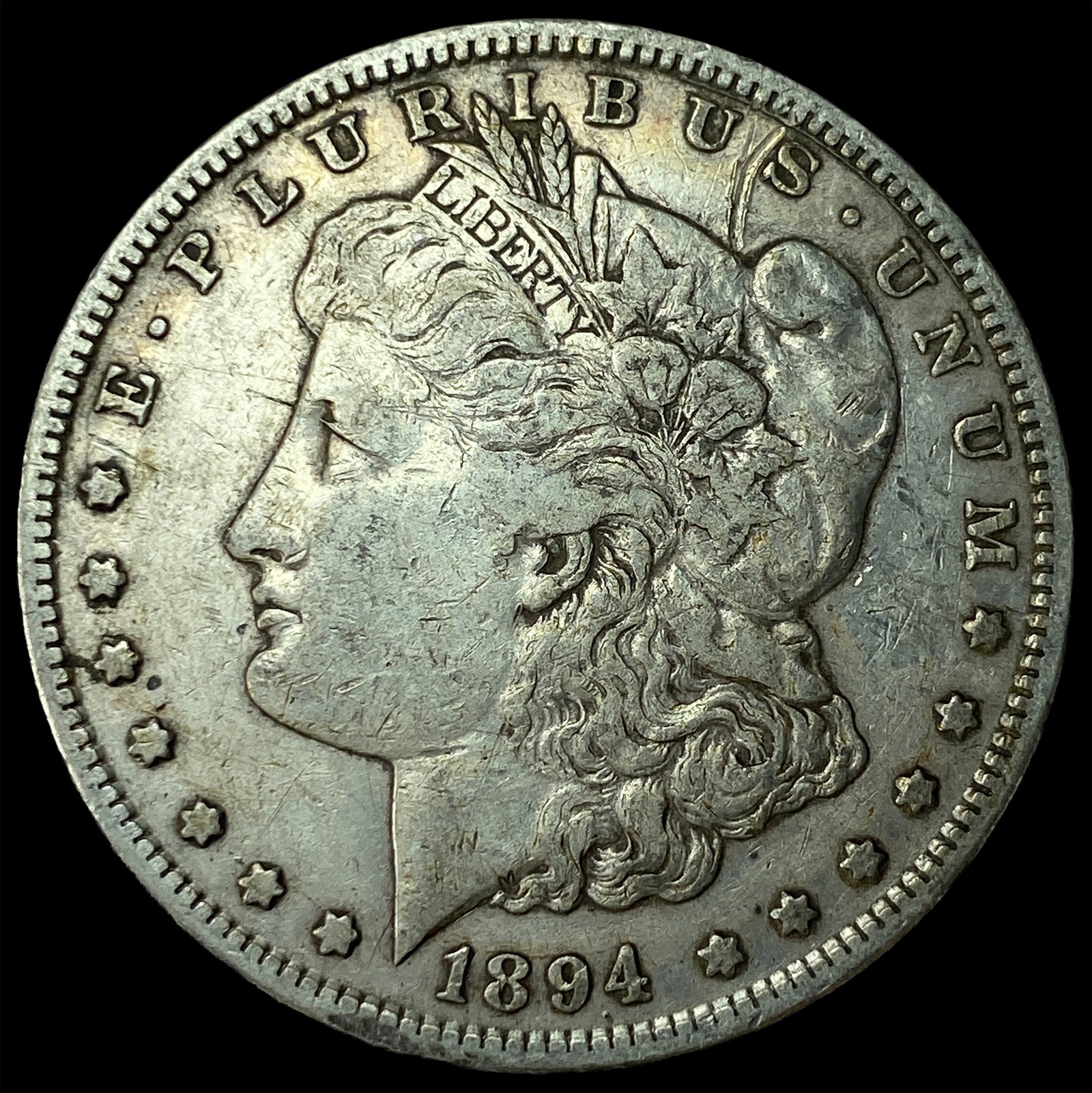 1894-S Silver Morgan Dollar NEARLY UNCIRCULATED