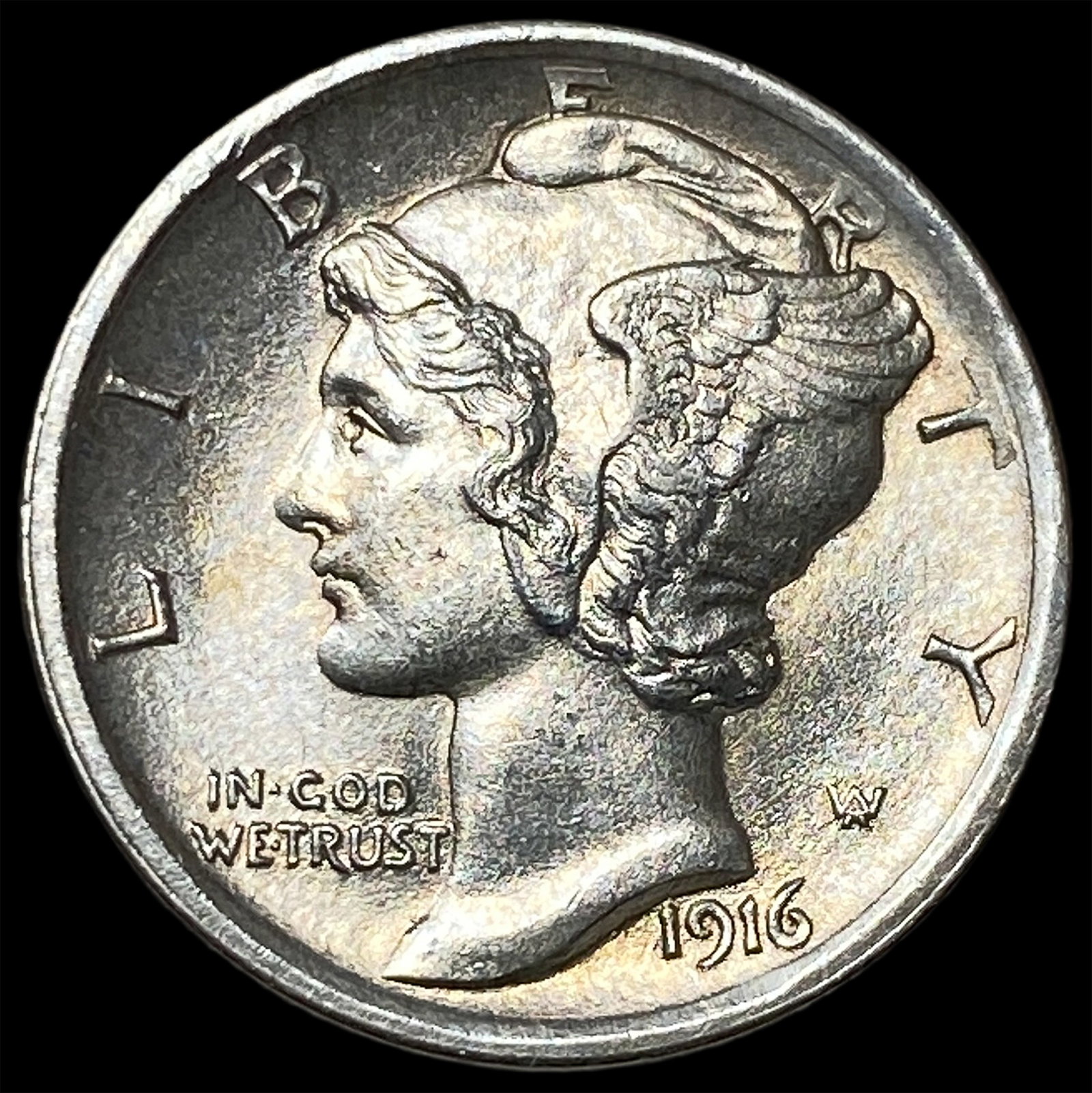 1916 Silver Mercury Dime UNCIRCULATED