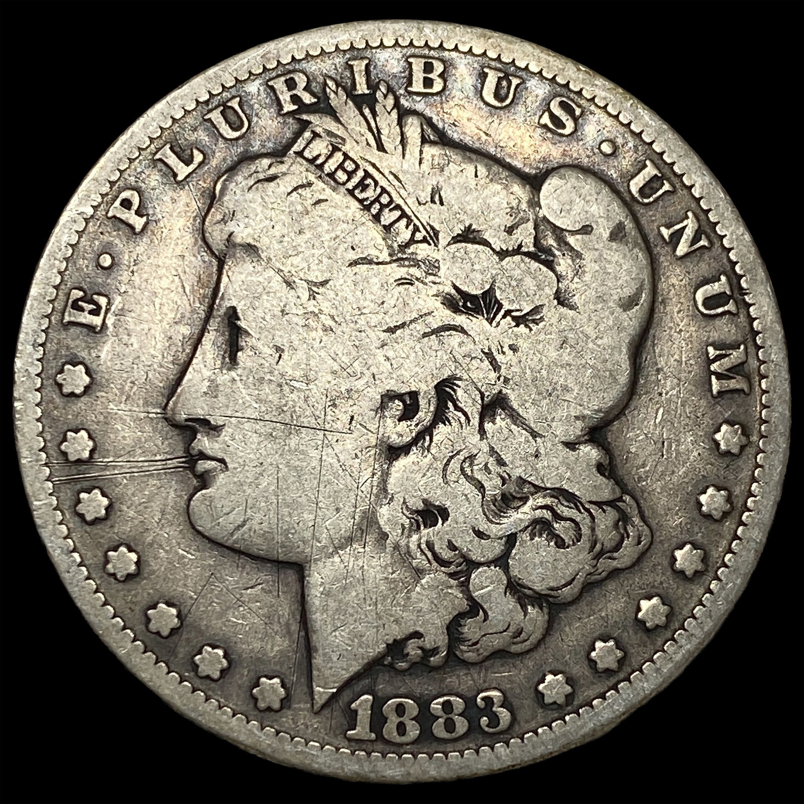 1883-CC Silver Morgan Dollar LIGHTLY CIRCULATED: 1883-CC Silver Morgan Dollar LIGHTLY CIRCULATED