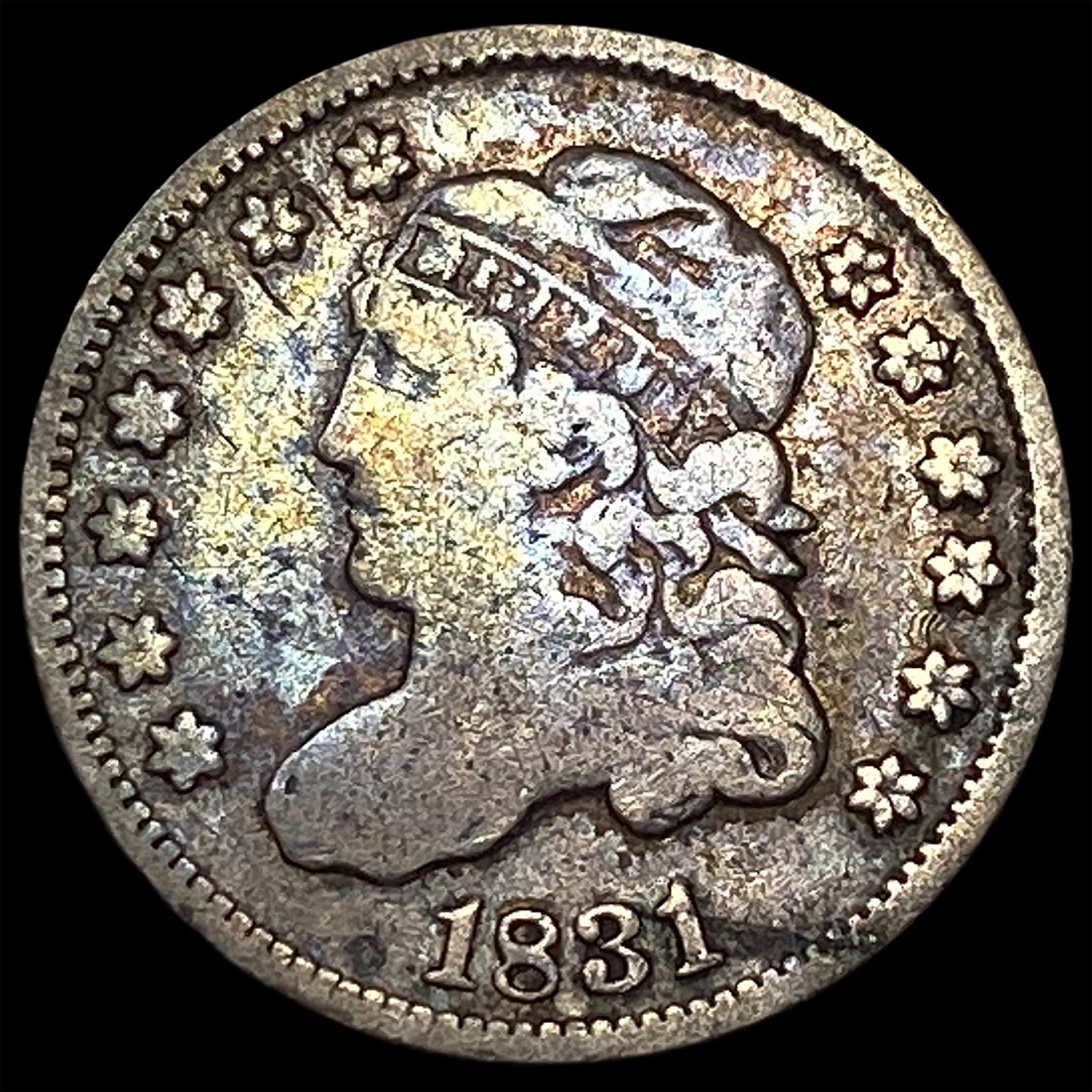 1831 Capped Bust Half Dime LIGHTLY CIRCULATED