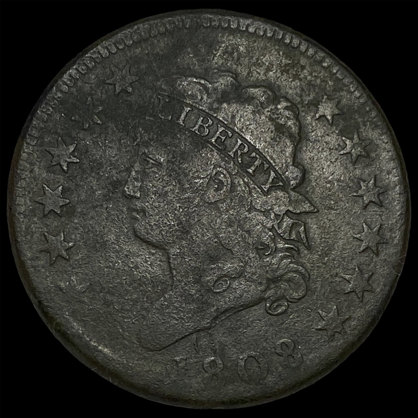 1808 Classic Head Large Cent LIGHTLY CIRCULATED: 1808 Classic Head Large Cent LIGHTLY CIRCULATED