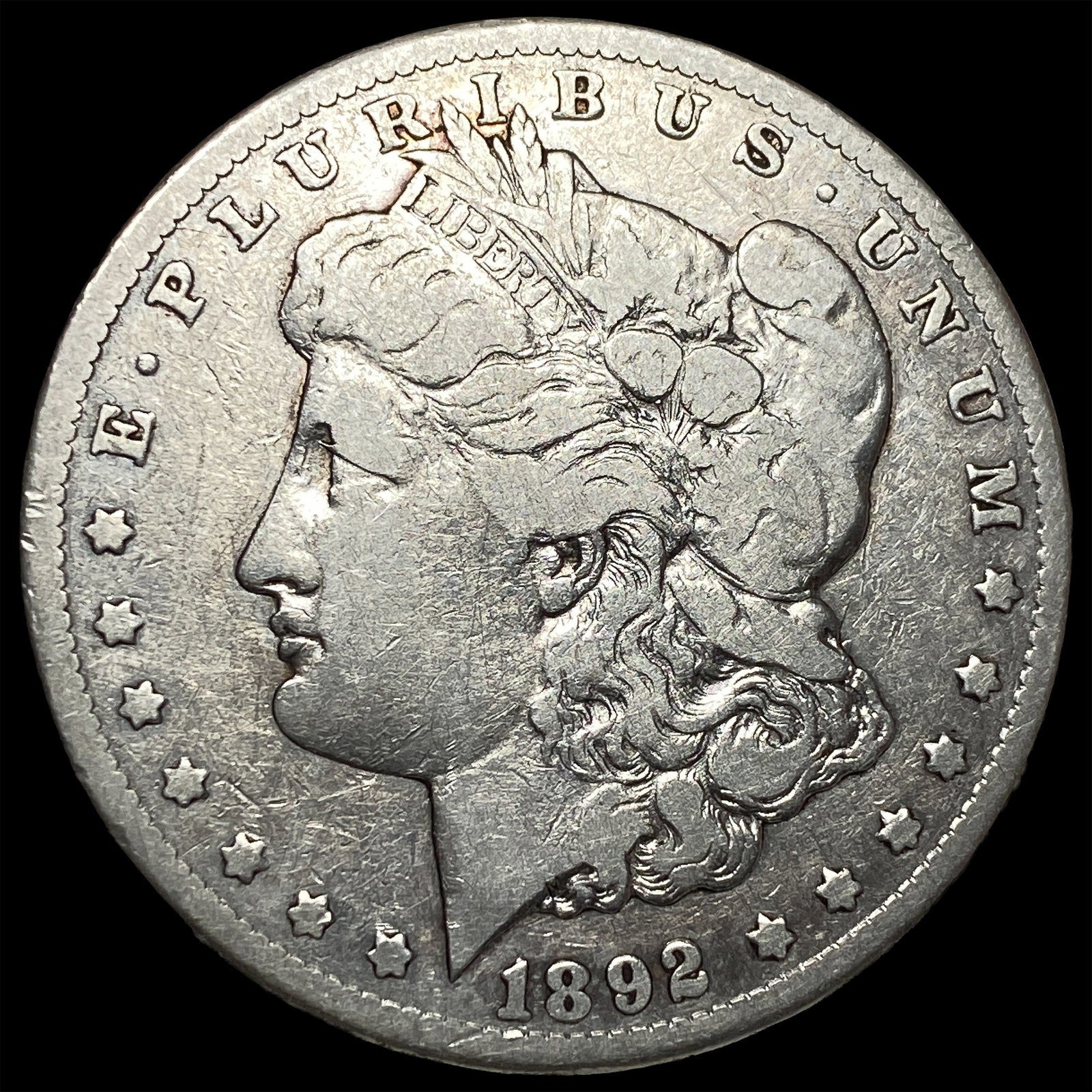 1892-CC Silver Morgan Dollar LIGHTLY CIRCULATED: 1892-CC Silver Morgan Dollar LIGHTLY CIRCULATED