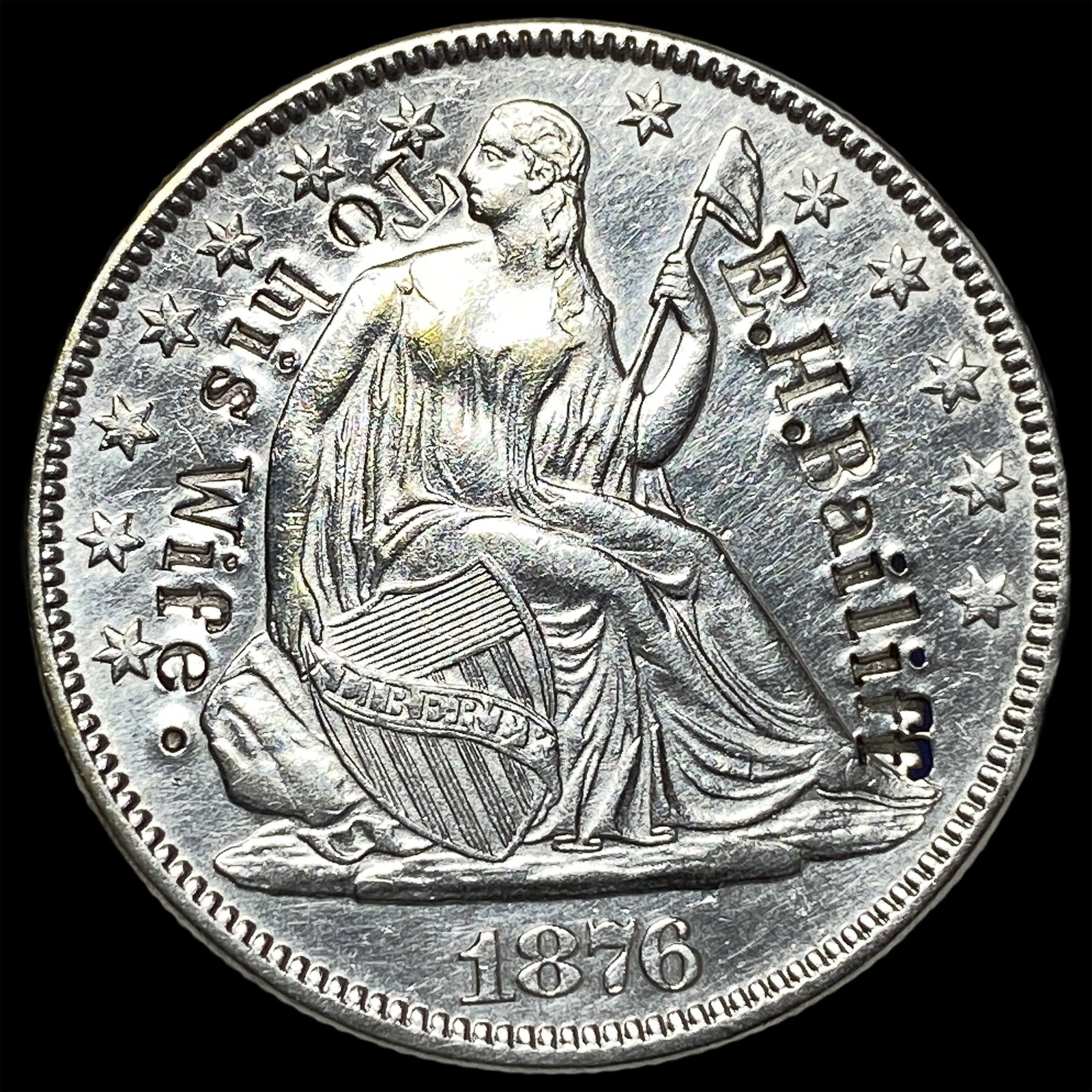 1876 Seated Liberty Half Dollar UNCIRCULATED