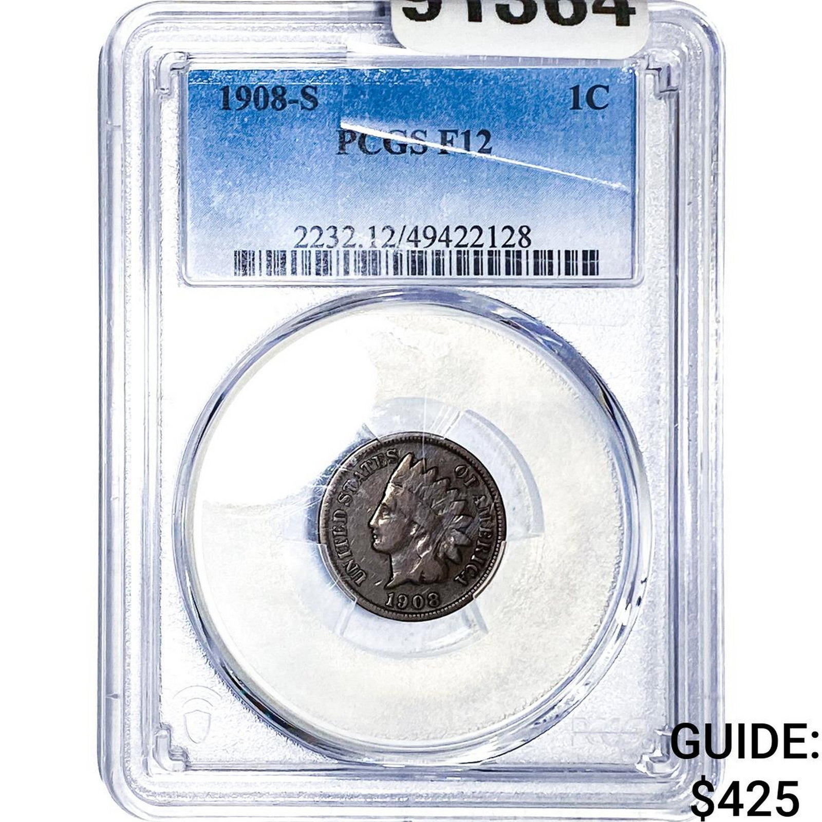 1908-S Indian Head Cent PCGS FR12 (1 of 2)