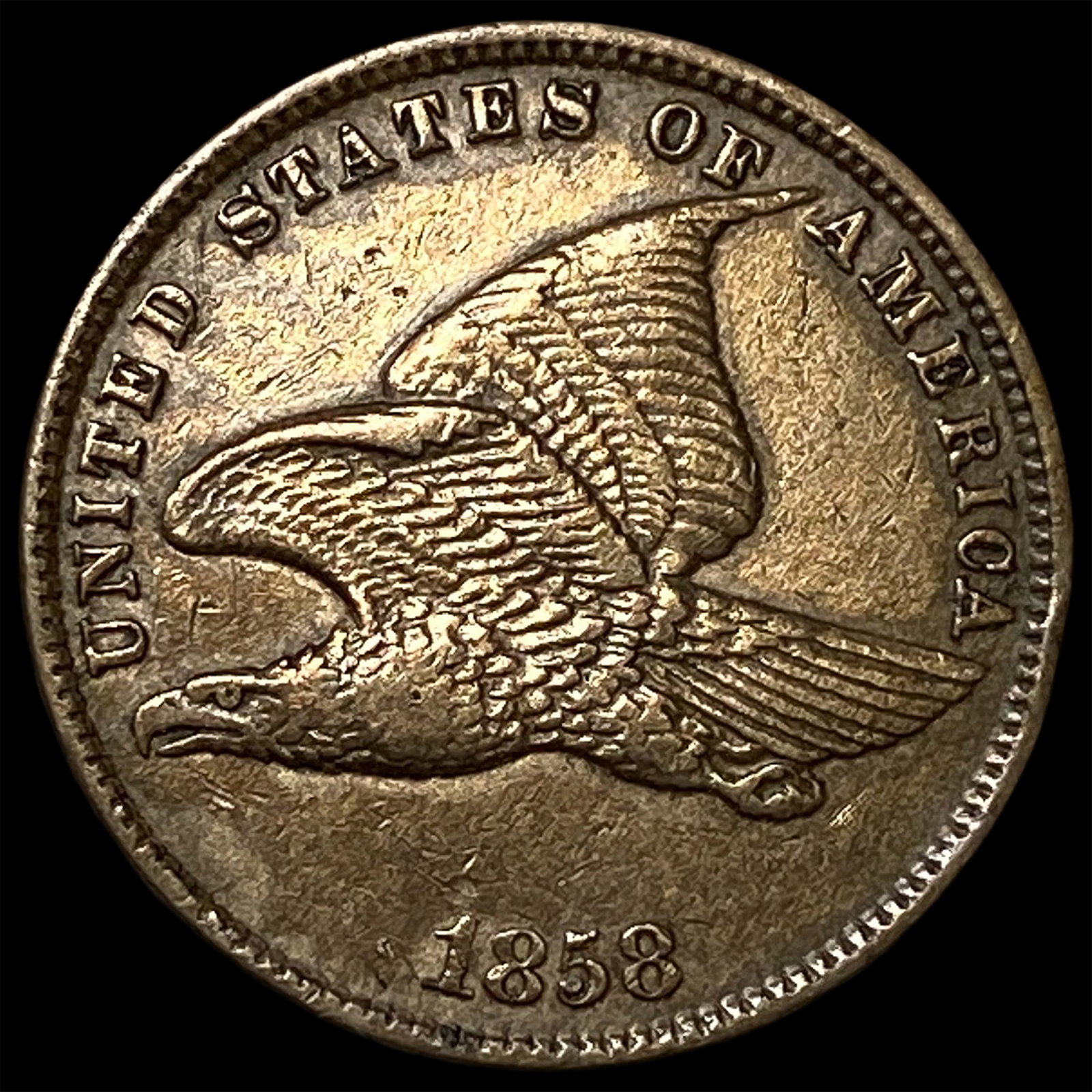 1858 Flying Eagle Cent CLOSELY UNCIRCULATED (1 of 2)