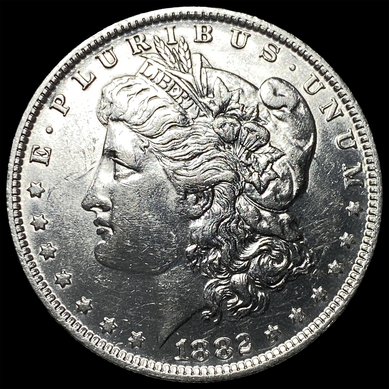 1882-O/S Silver Morgan Dollar CHOICE AU: 1882-O/S Silver Morgan Dollar CHOICE AU