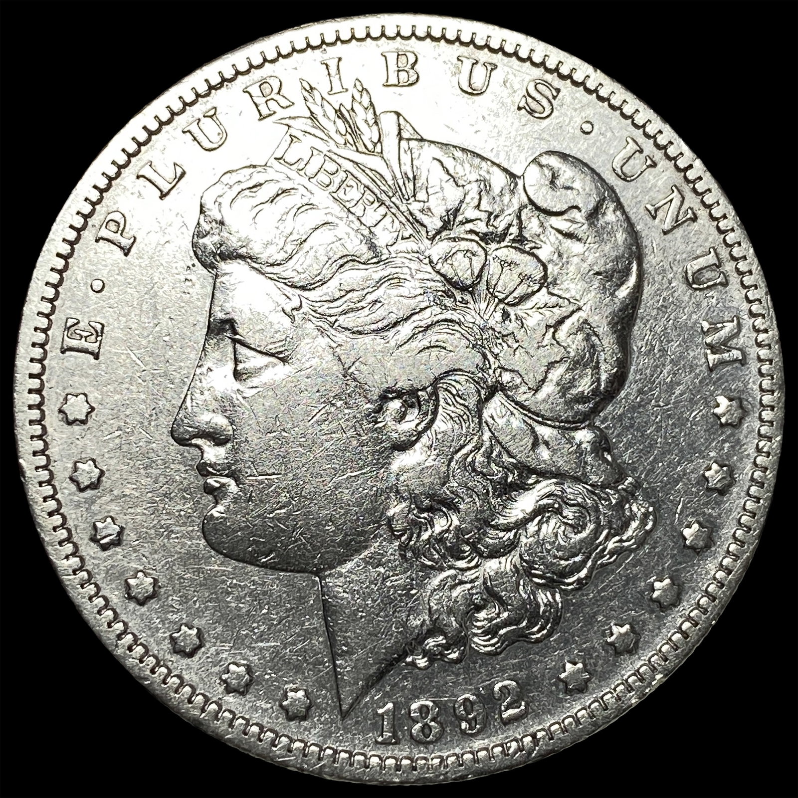1892-S Morgan Silver Dollar CLOSELY UNCIRCULATED: 1892-S Morgan Silver Dollar CLOSELY UNCIRCULATED