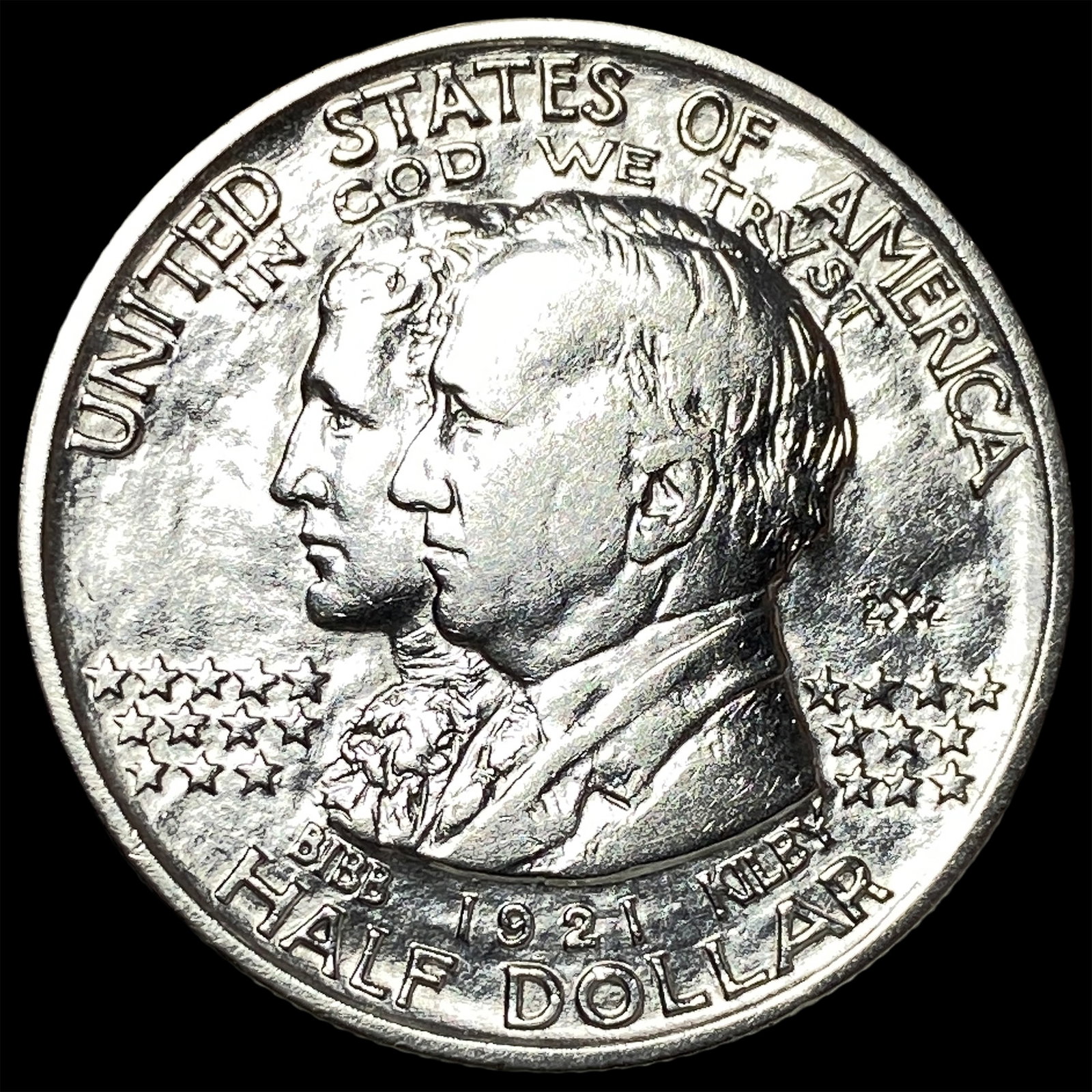 1921 Silver Alabama Half Dollar 2x2 UNCIRCULATED: 1921 Silver Alabama Half Dollar 2x2 UNCIRCULATED
