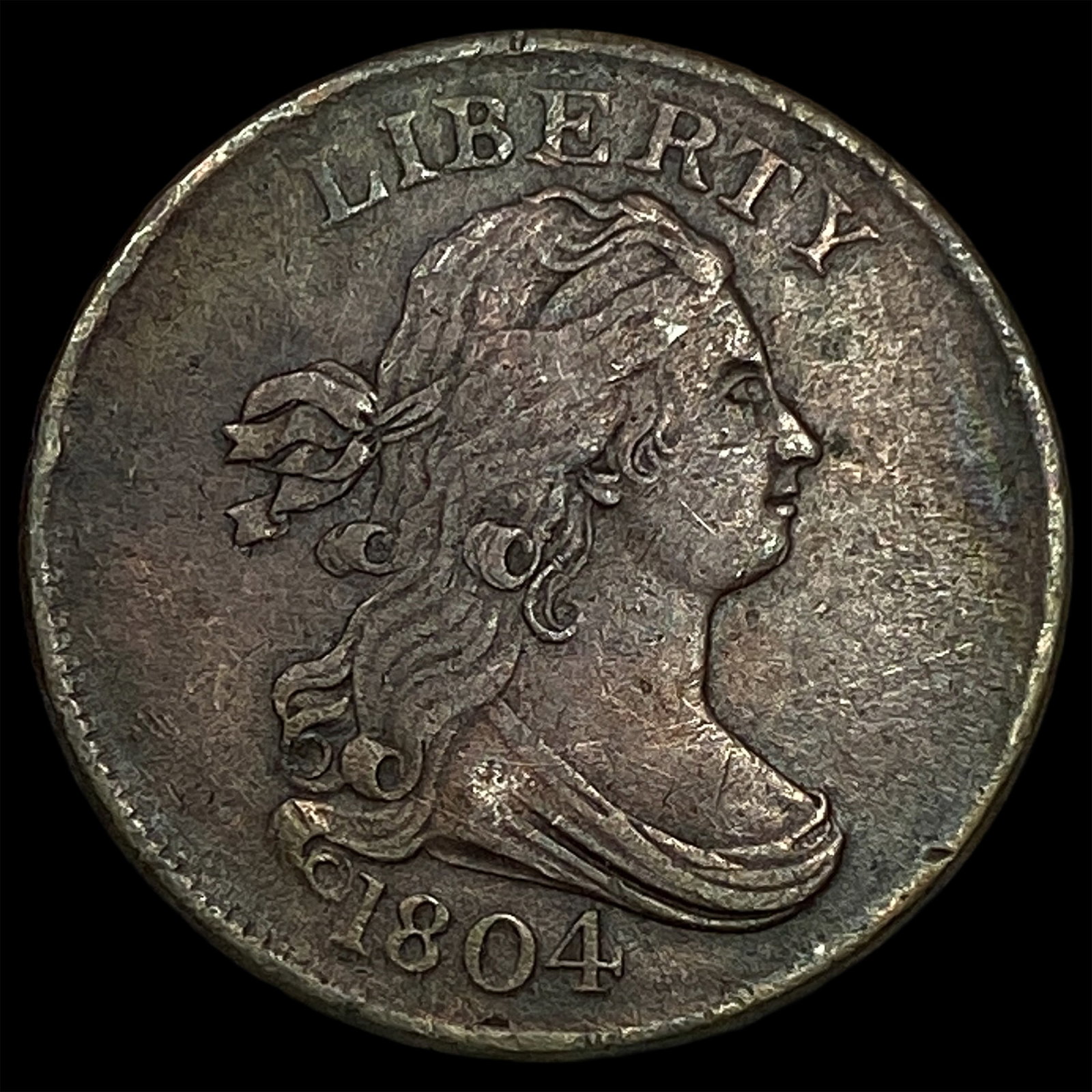 1804 Draped Bust Half Cent NEARLY UNCIRCULATED (1 of 2)