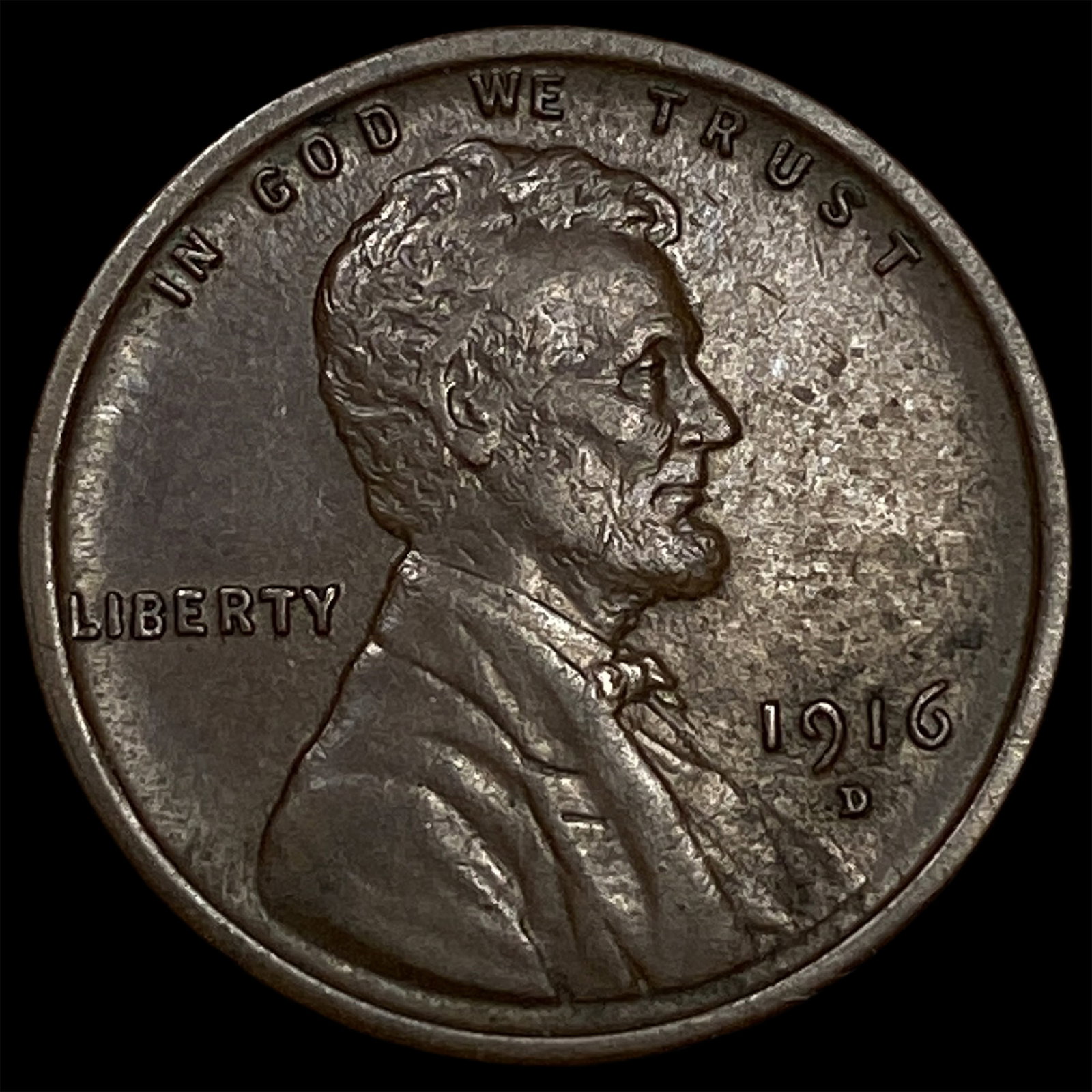 1916-D Lincoln Wheat Cent CHOICE AU: 1916-D Lincoln Wheat Cent CHOICE AU