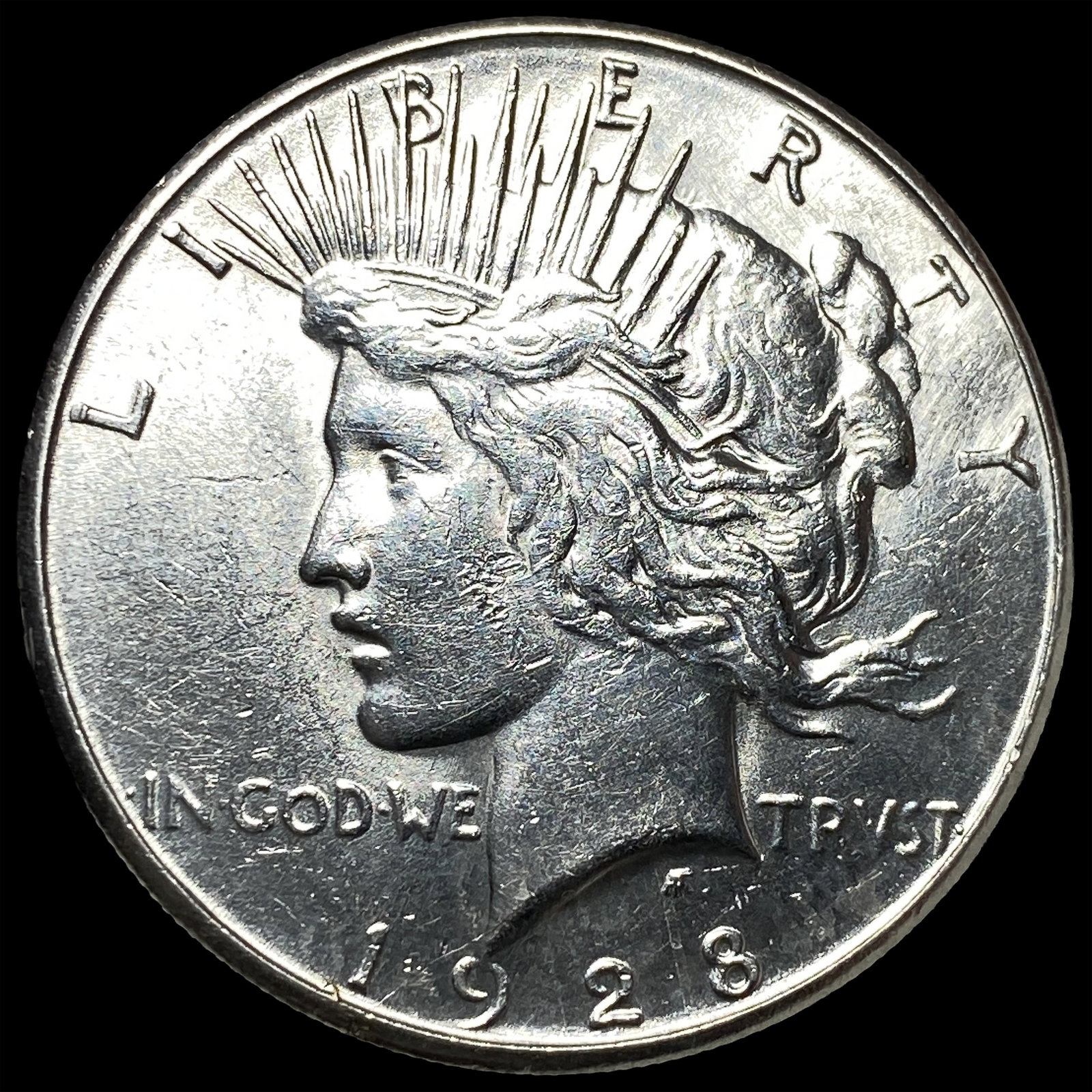 1928-S Silver Peace Dollar CLOSELY UNCIRCULATED: 1928-S Silver Peace Dollar CLOSELY UNCIRCULATED