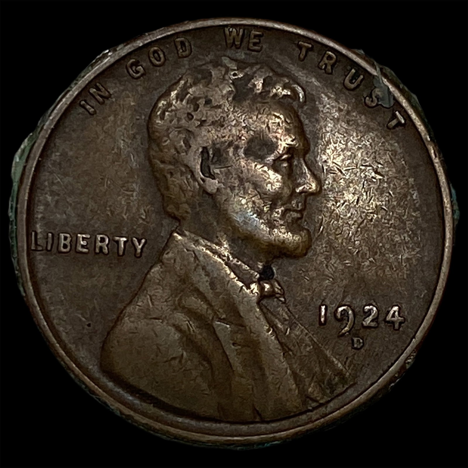 1924-D Lincoln Wheat Cent LIGHTLY CIRCULATED: 1924-D Lincoln Wheat Cent LIGHTLY CIRCULATED