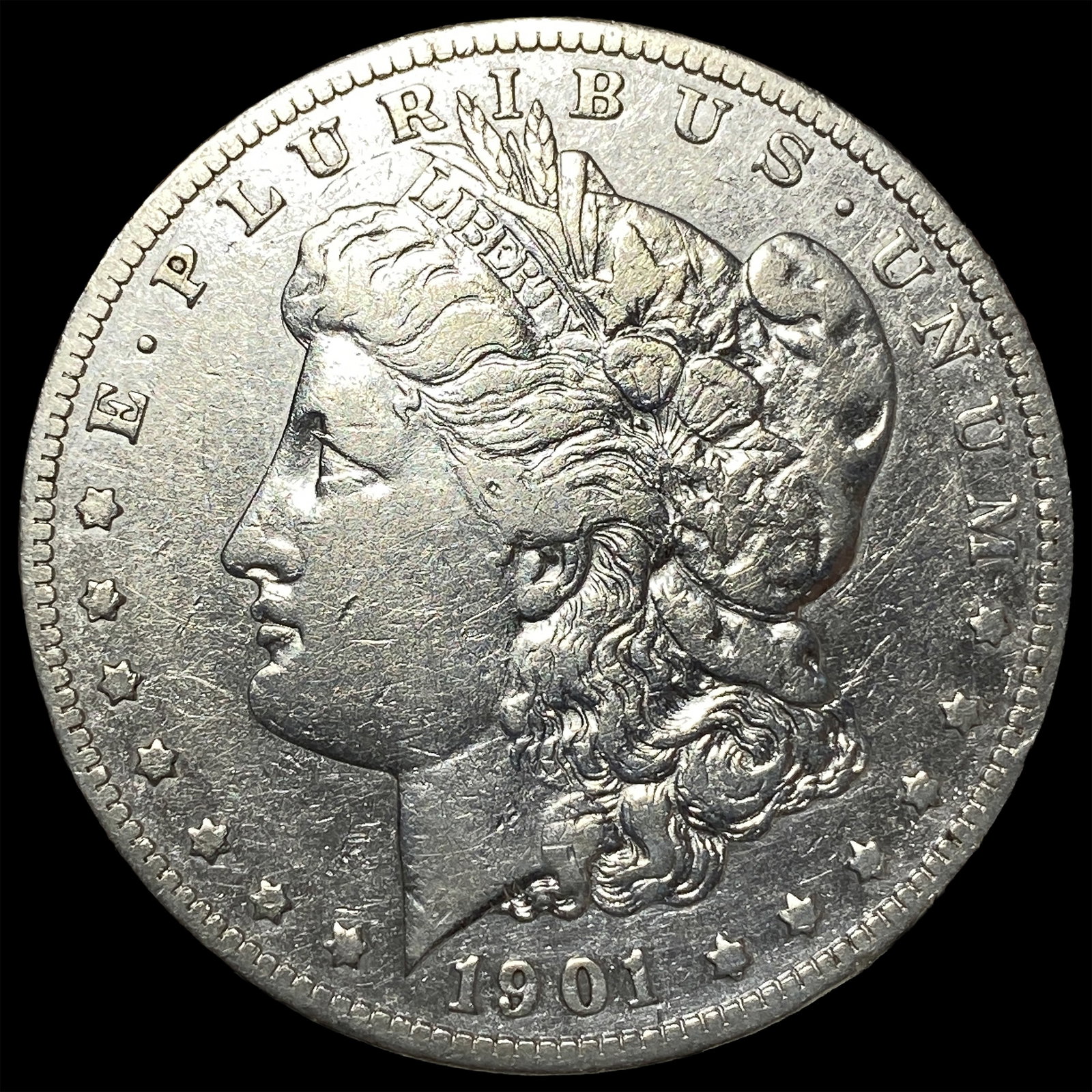 1901-S Morgan Silver Dollar NEARLY UNCIRCULATED: 1901-S Morgan Silver Dollar NEARLY UNCIRCULATED