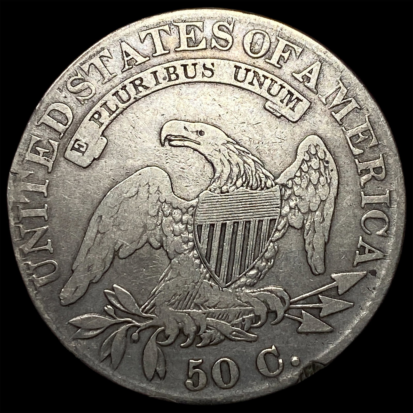 1822 Capped Bust Half Dollar LIGHTLY CIRCULATED - 2