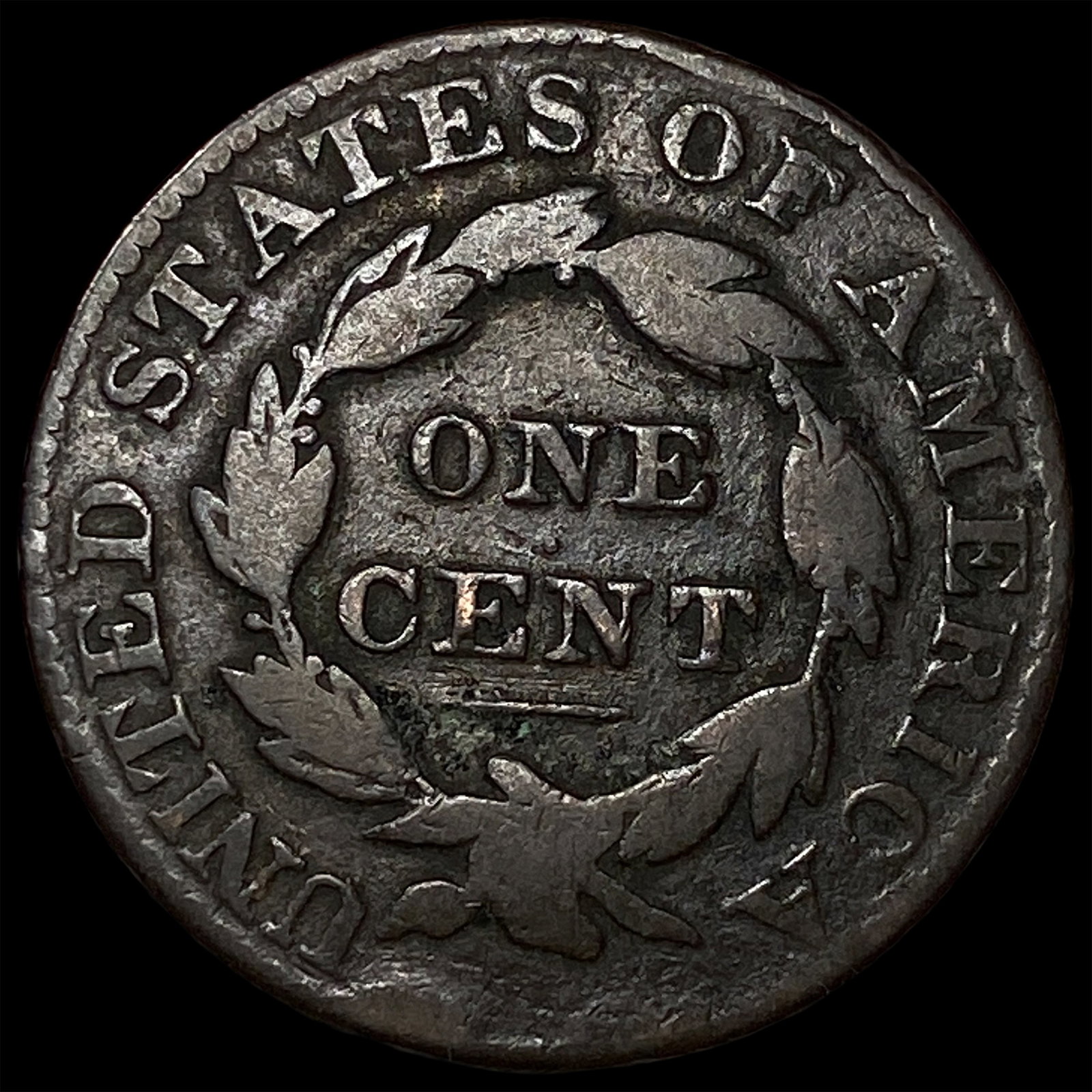 1828 Coronet Head Large Cent LIGHTLY CIRCULATED - 2