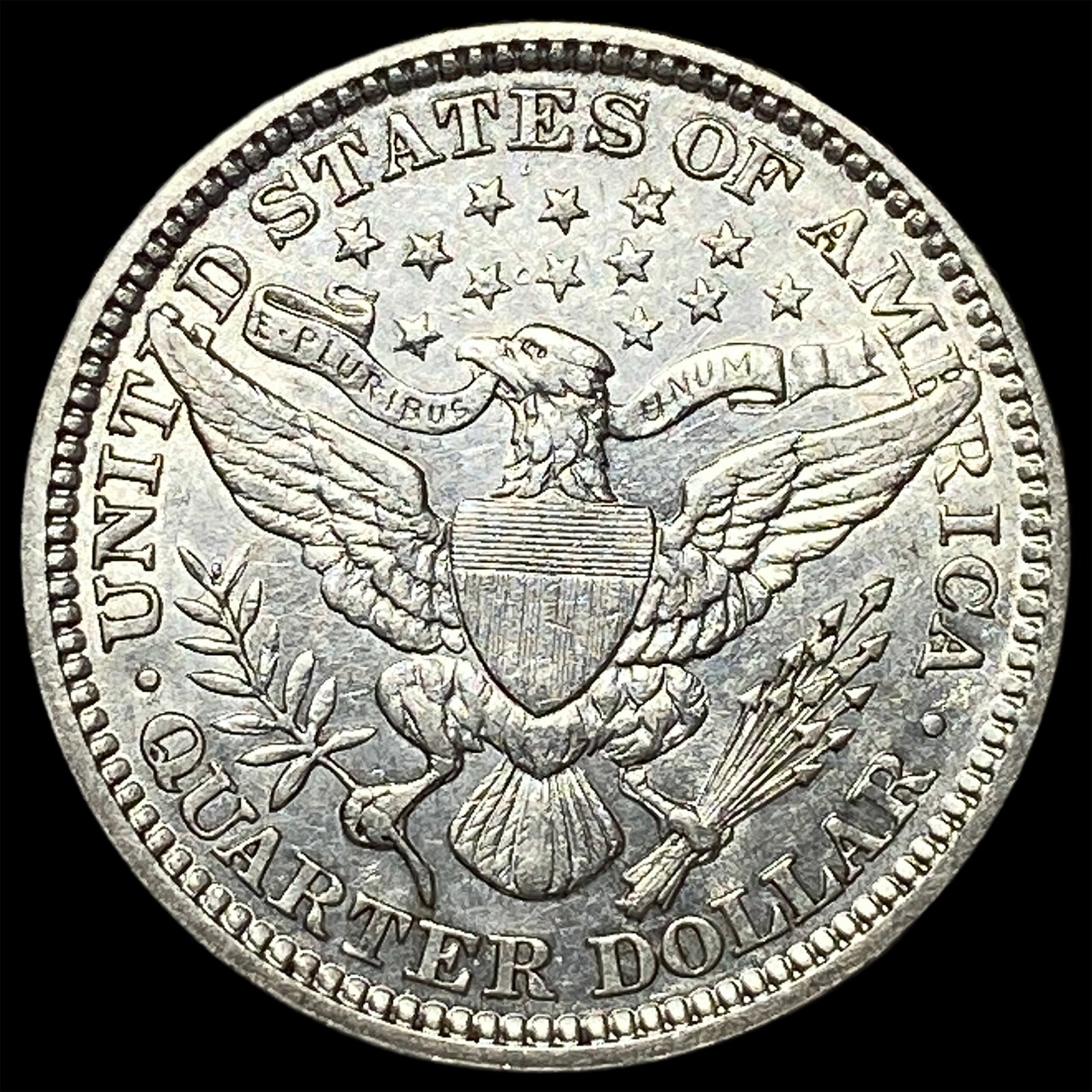 1912 Silver Barber Quarter NEARLY UNCIRCULATED - 2