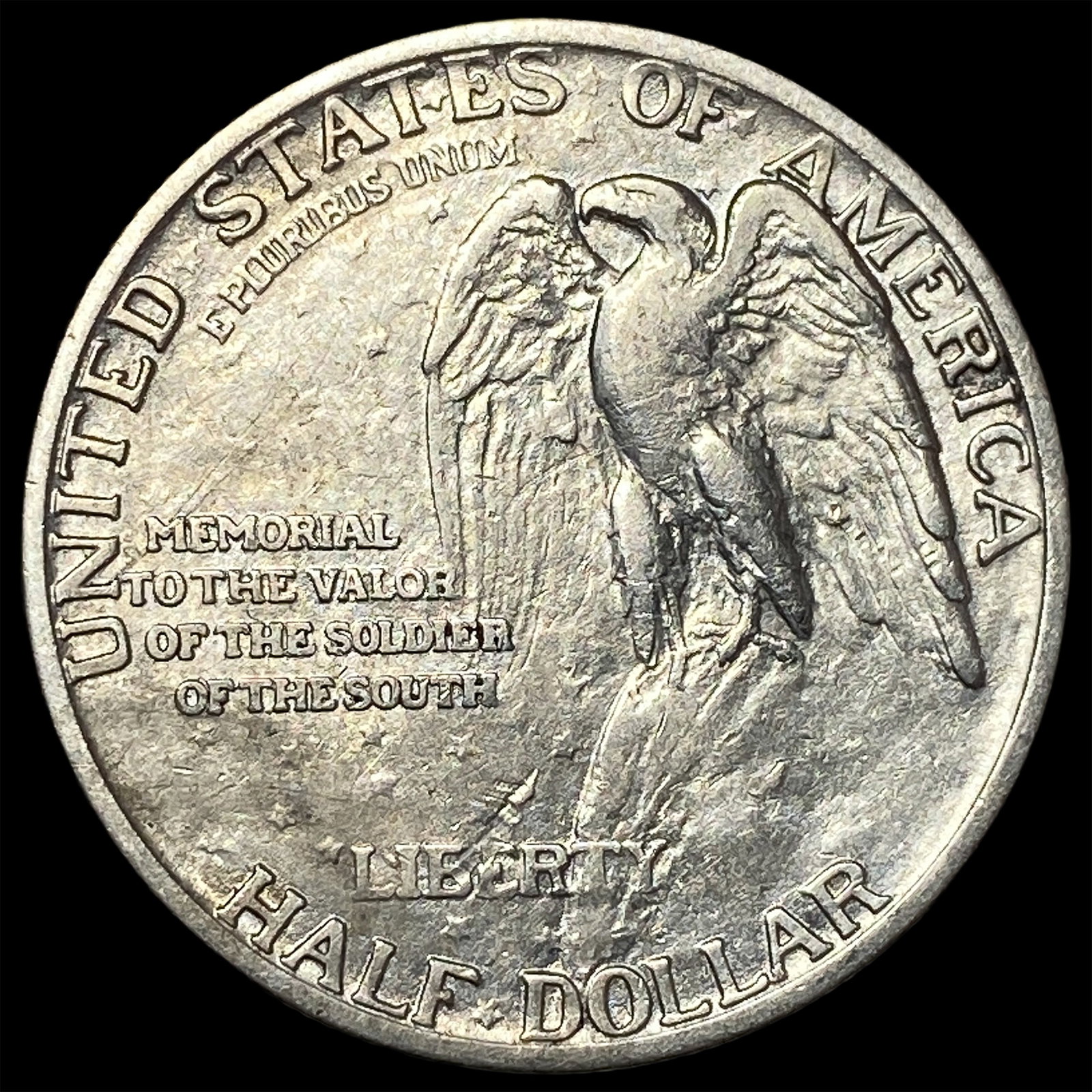 1925 Silver Stone Mountain Half Dollar CLOSELY UNCIRCULATED - 2