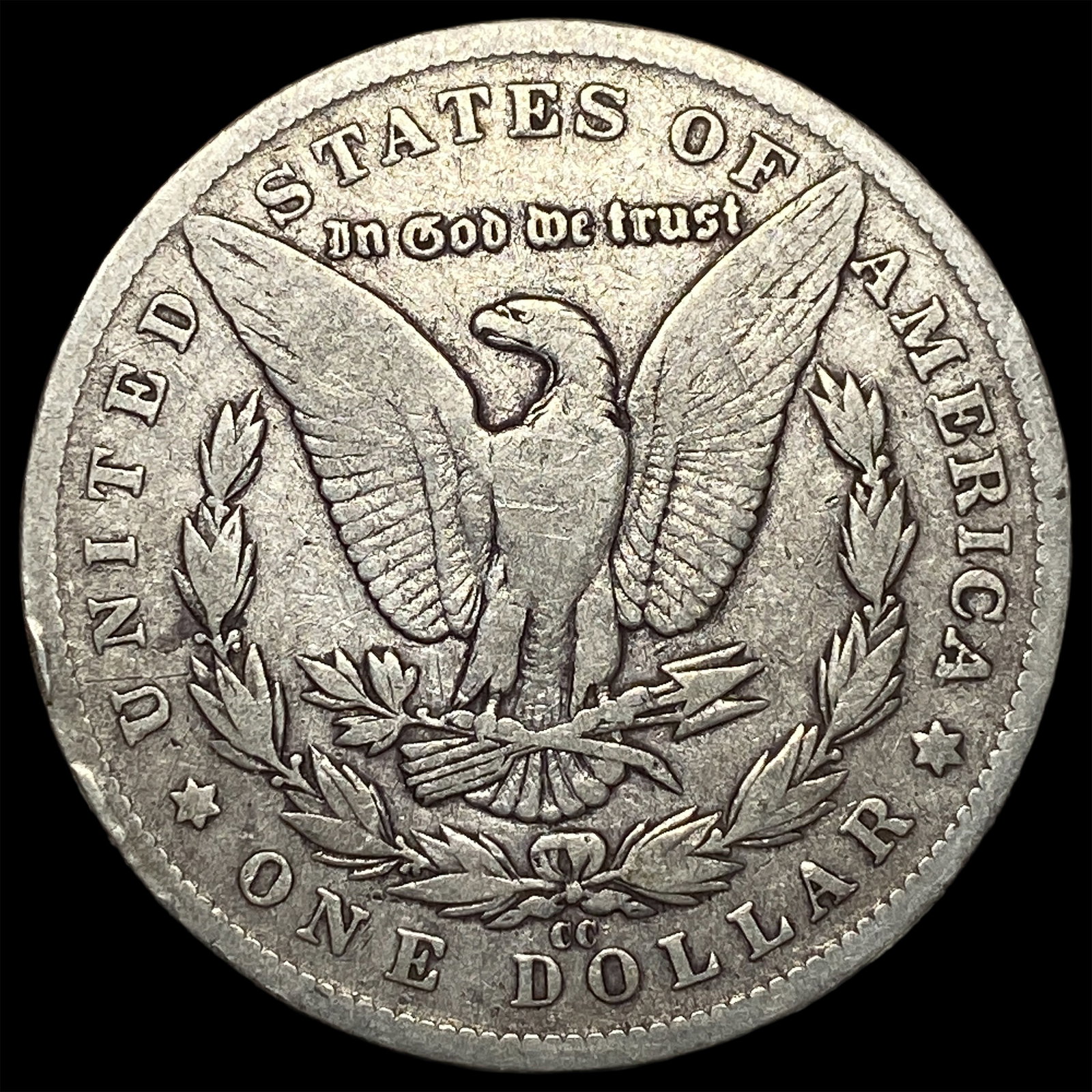 1890-CC Silver Morgan Dollar NEARLY UNCIRCULATED - 2