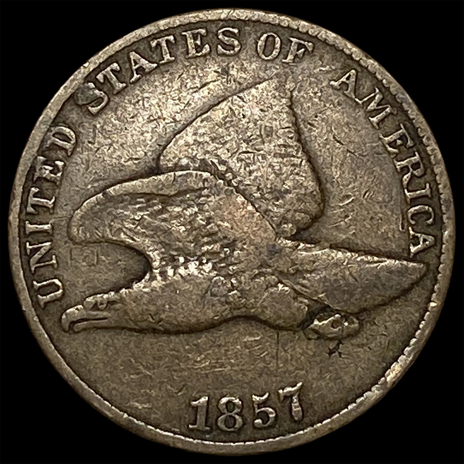 1857 Flying Eagle Cent LIGHTLY CIRCULATED: 1857 Flying Eagle Cent LIGHTLY CIRCULATED