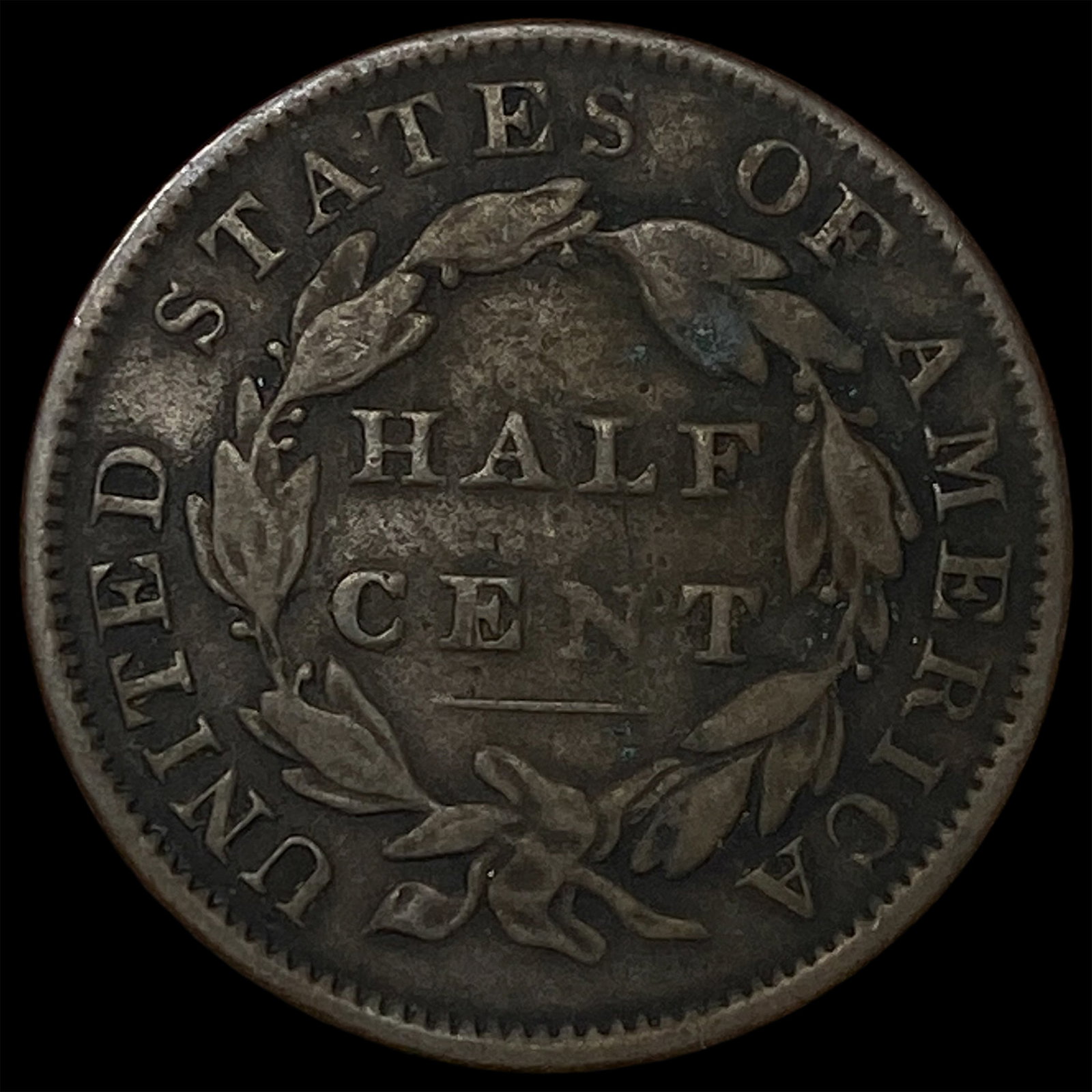 1834 Classic Head Half Cent LIGHTLY CIRCULATED - 2