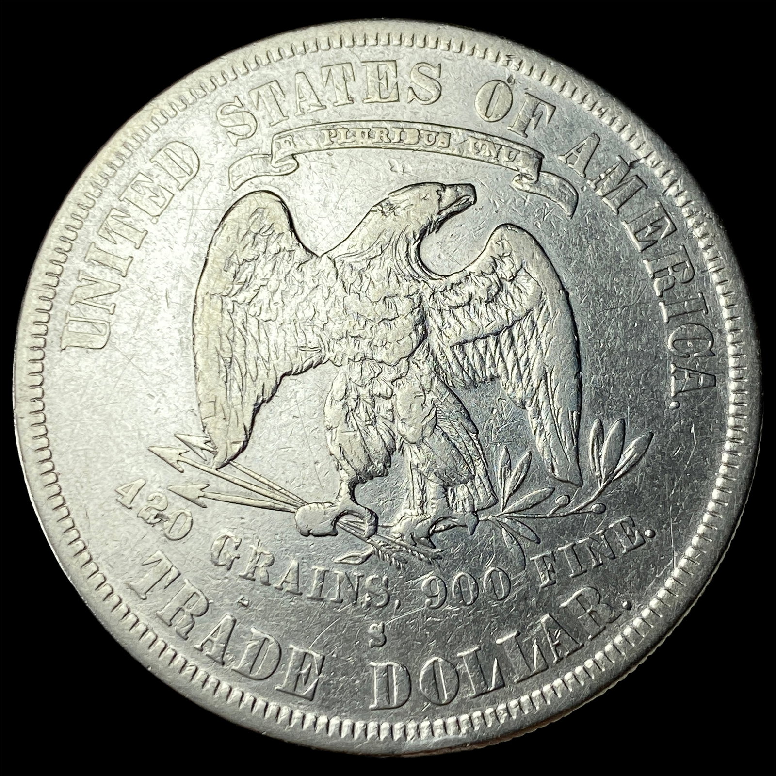 1878-S Silver Trade Dollar CLOSELY UNCIRCULATED - 2