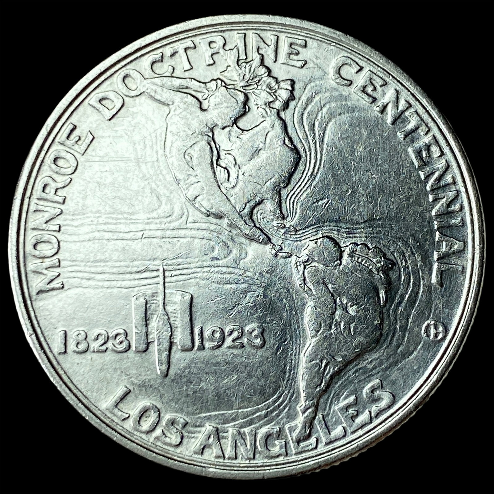 1923-S Silver Monroe Doctrine Half Dollar UNCIRCULATED - 2