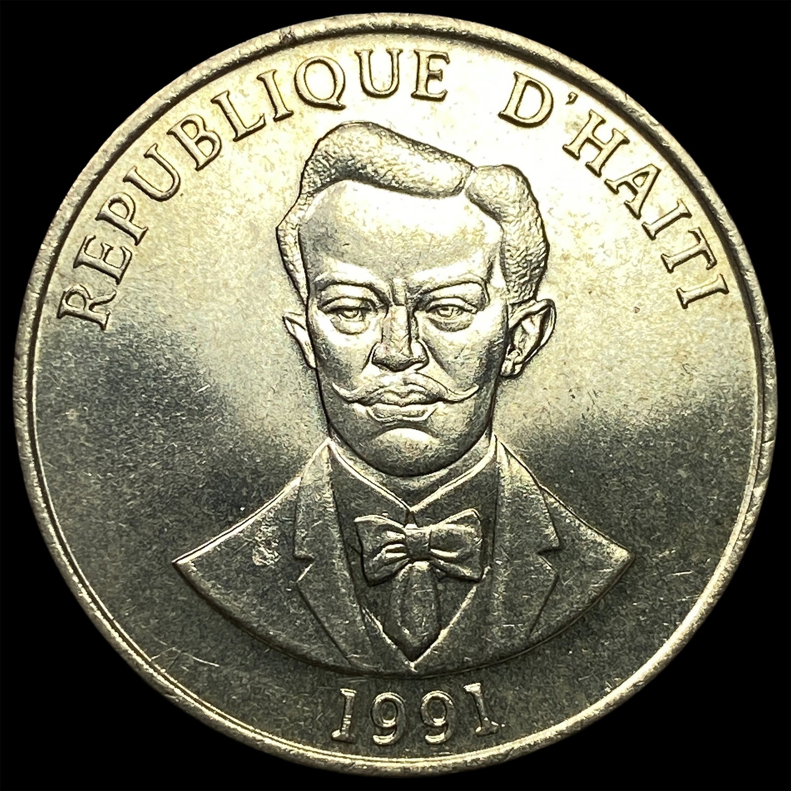 1991 Haiti Copper Nickel 50 Centimes: 1991 Haiti Copper Nickel 50 Centimes