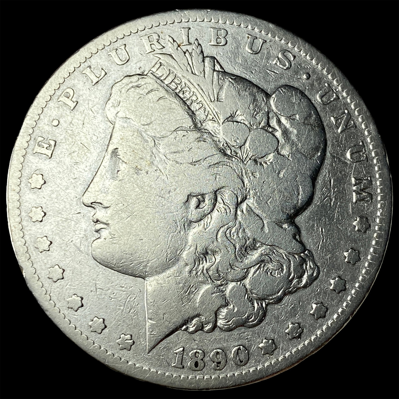 1890-CC Silver Morgan Dollar NICELY CIRCULATED: 1890-CC Silver Morgan Dollar NICELY CIRCULATED