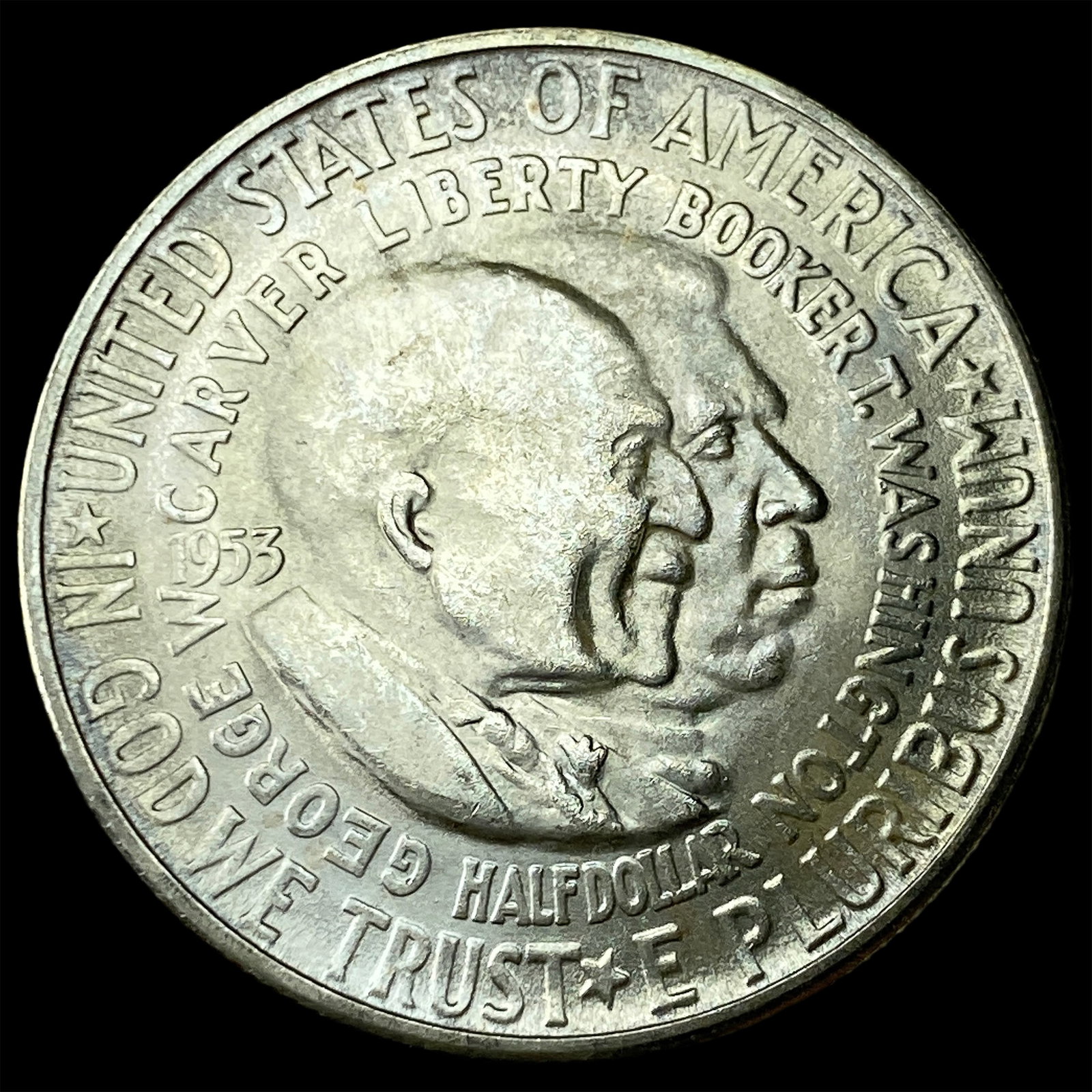 1953-S Silver Washington/Carver Half Dollar UNCIRCULATED (1 of 2)