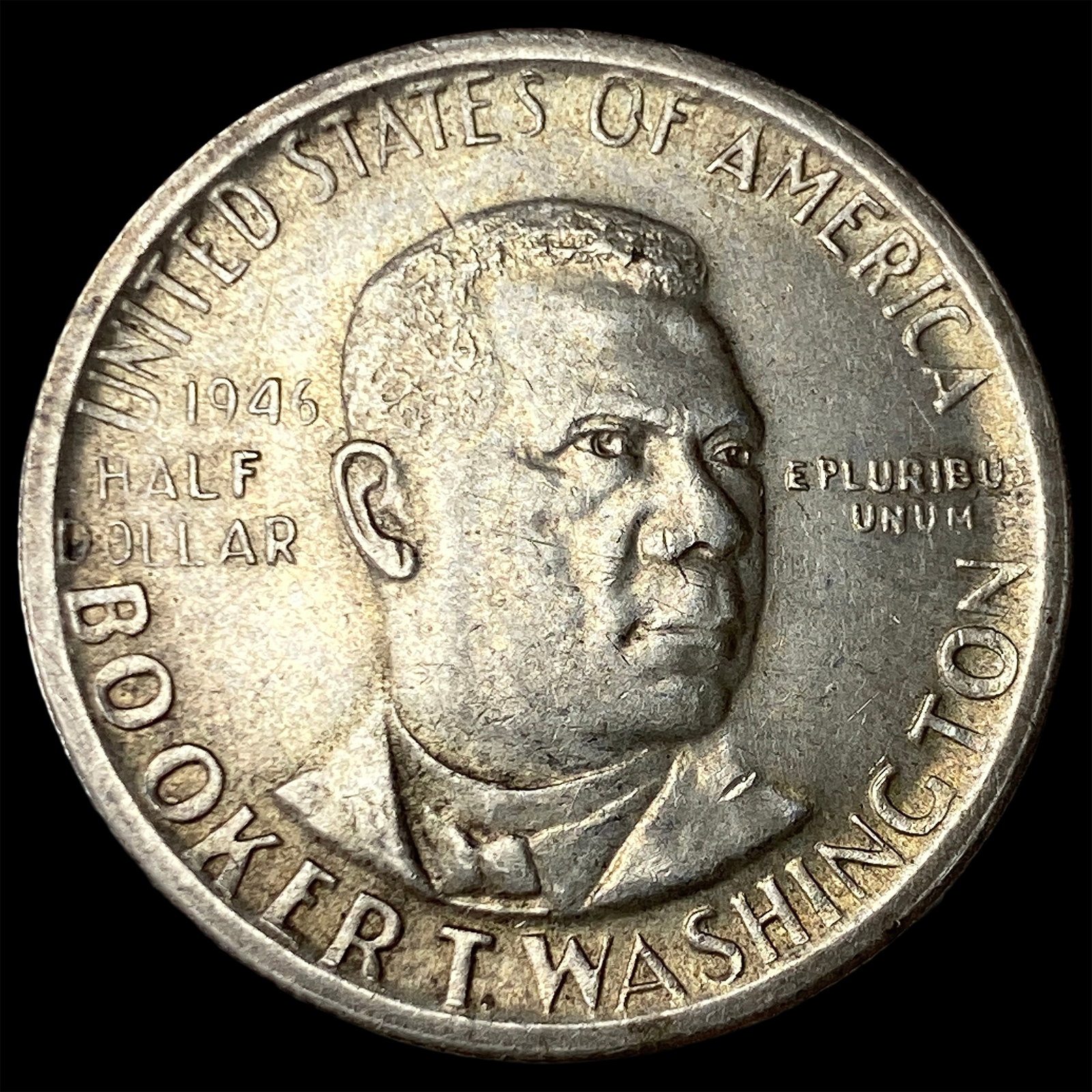 1946-S Silver Booker T. Washington Half Dollar UNCIRCULATED: 1946-S Silver Booker T. Washington Half Dollar UNCIRCULATED