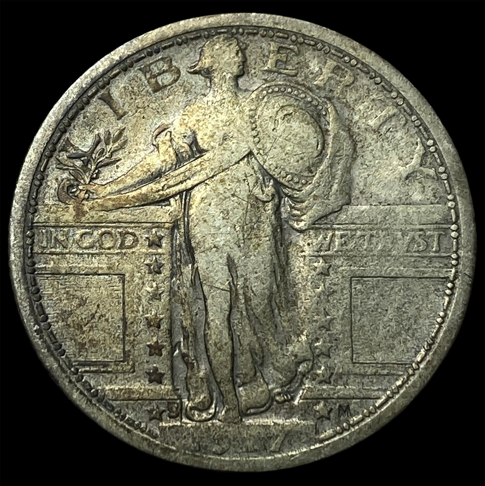1917-S Type 1 Standing Liberty Quarter LIGHTLY CIRCULATED: 1917-S Type 1 Standing Liberty Quarter LIGHTLY CIRCULATED