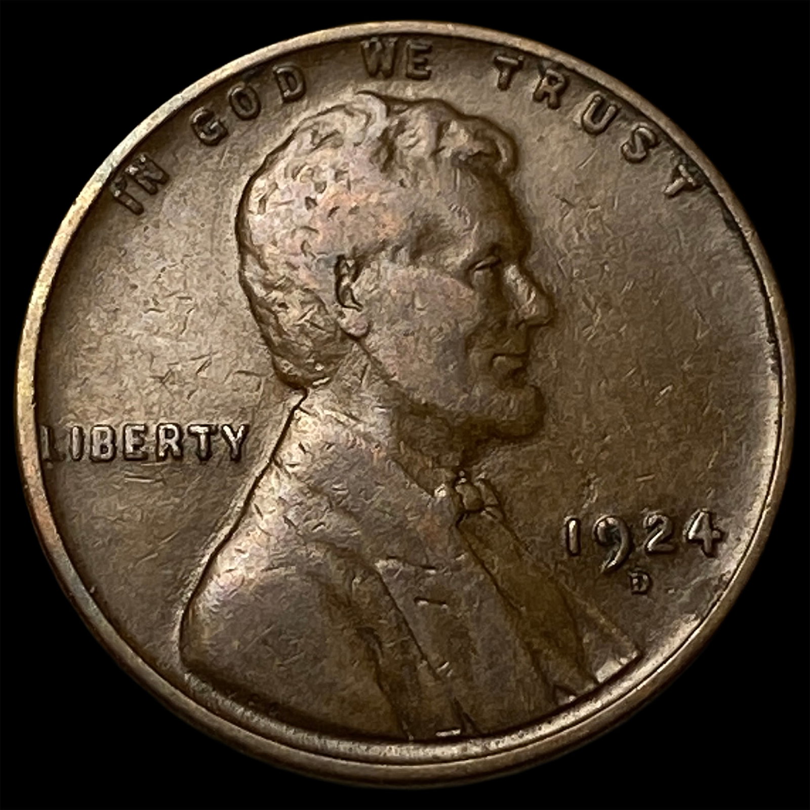 1924-D Lincoln Wheat Cent LIGHTLY CIRCULATED: 1924-D Lincoln Wheat Cent LIGHTLY CIRCULATED