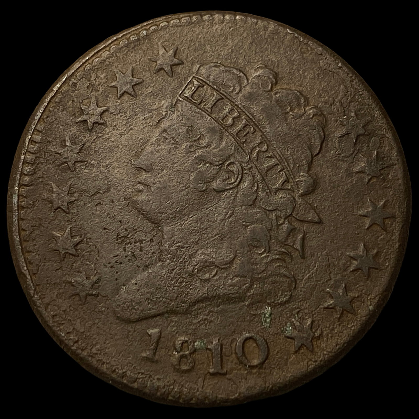 1810 Classic Head Large Cent LIGHTLY CIRCULATED: 1810 Classic Head Large Cent LIGHTLY CIRCULATED