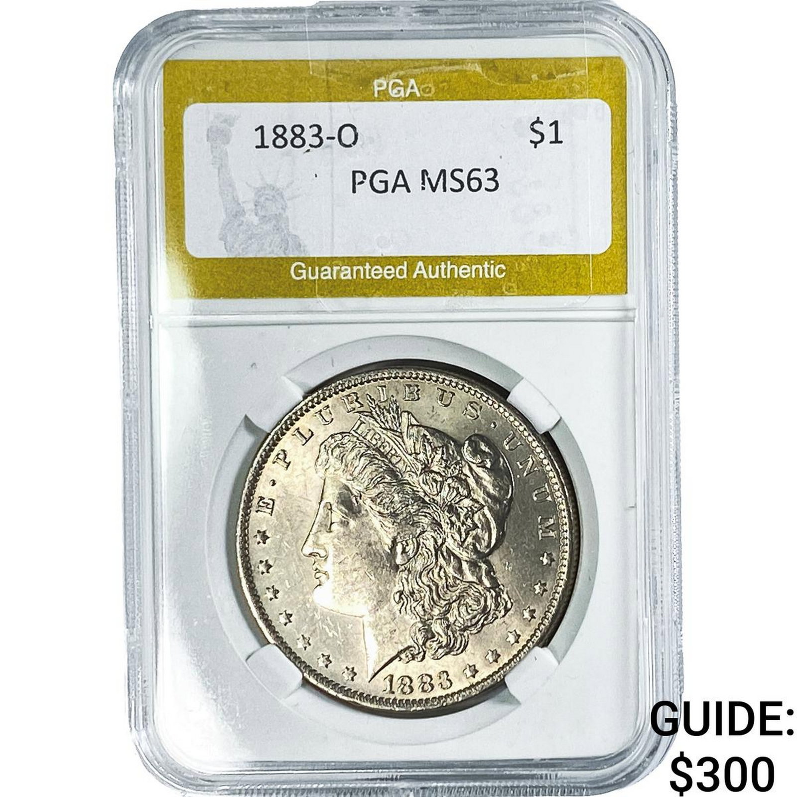 1883-O Morgan Silver Dollar PGA MS63 (1 of 2)
