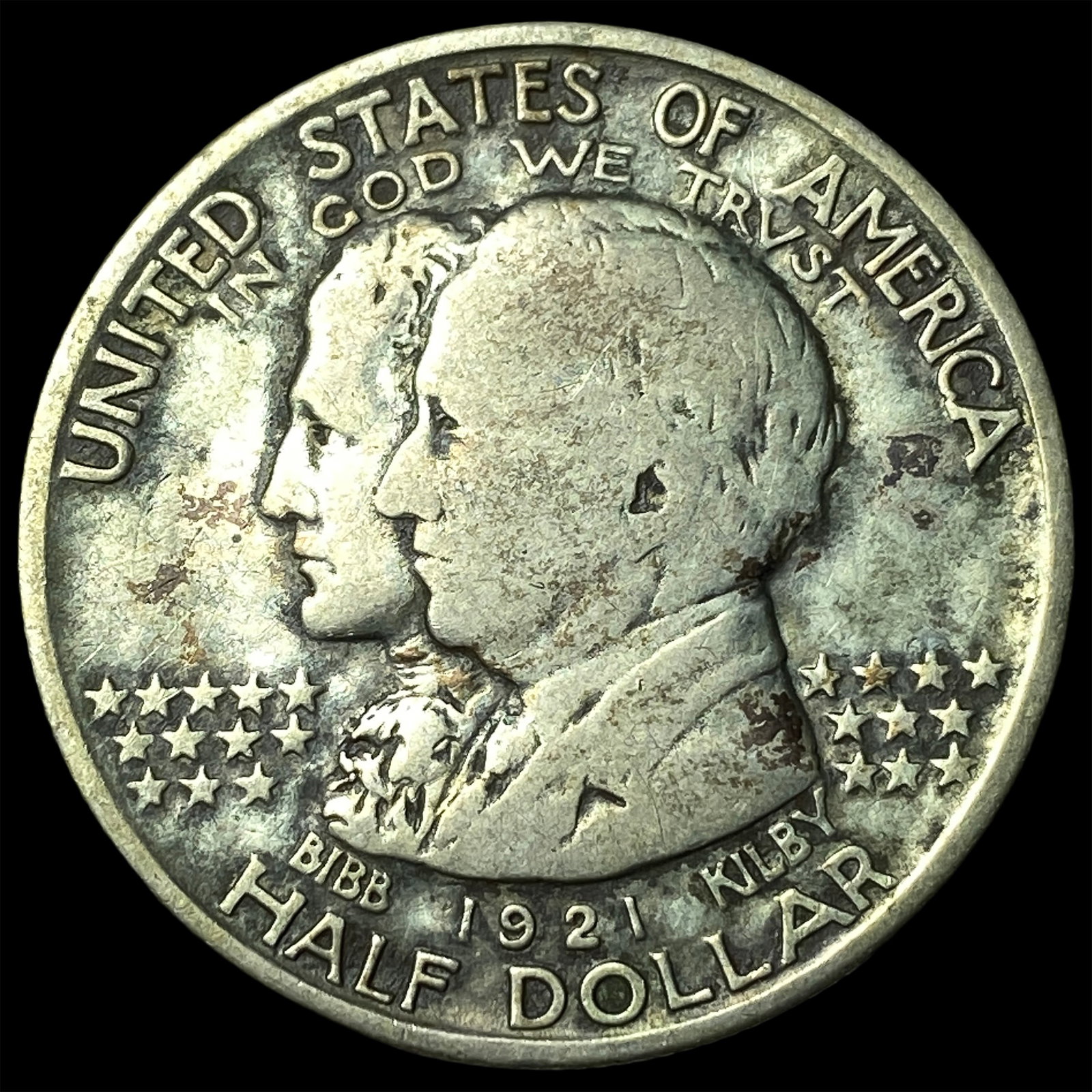 1921 Silver Alabama Half Dollar NEARLY UNCIRCULATED