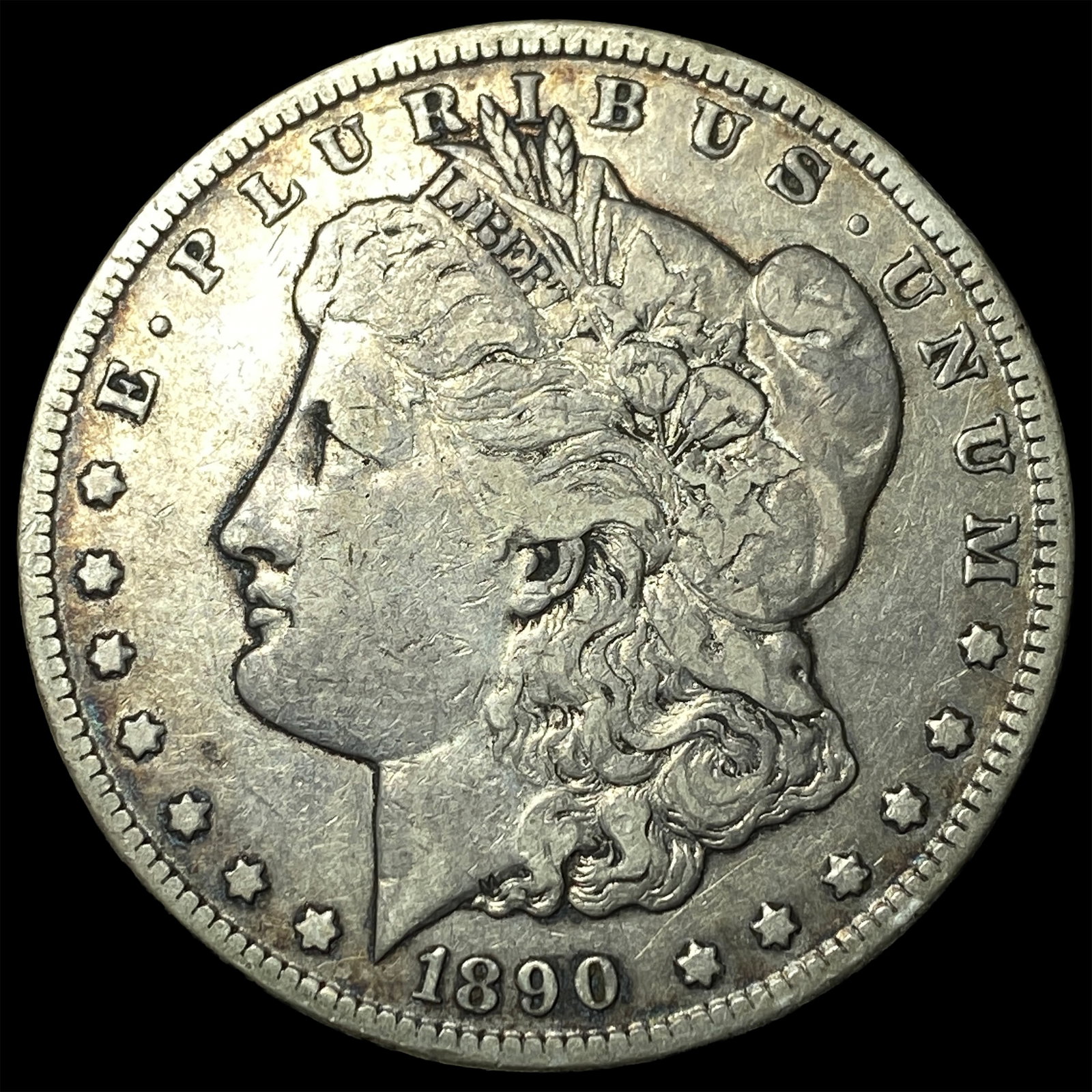 1890-CC Silver Morgan Dollar NEARLY UNCIRCULATED: 1890-CC Silver Morgan Dollar NEARLY UNCIRCULATED