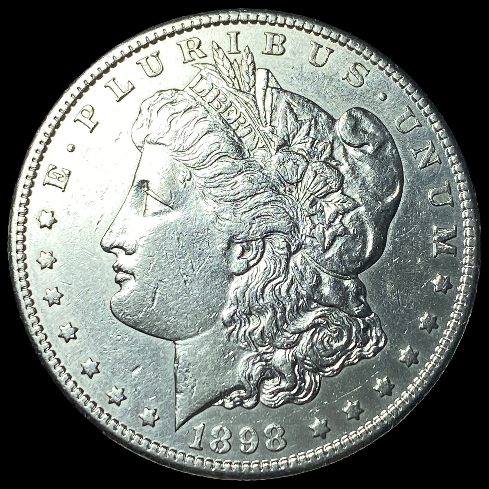 1898-S Silver Morgan Dollar CLOSELY UNCIRCULATED: 1898-S Silver Morgan Dollar CLOSELY UNCIRCULATED