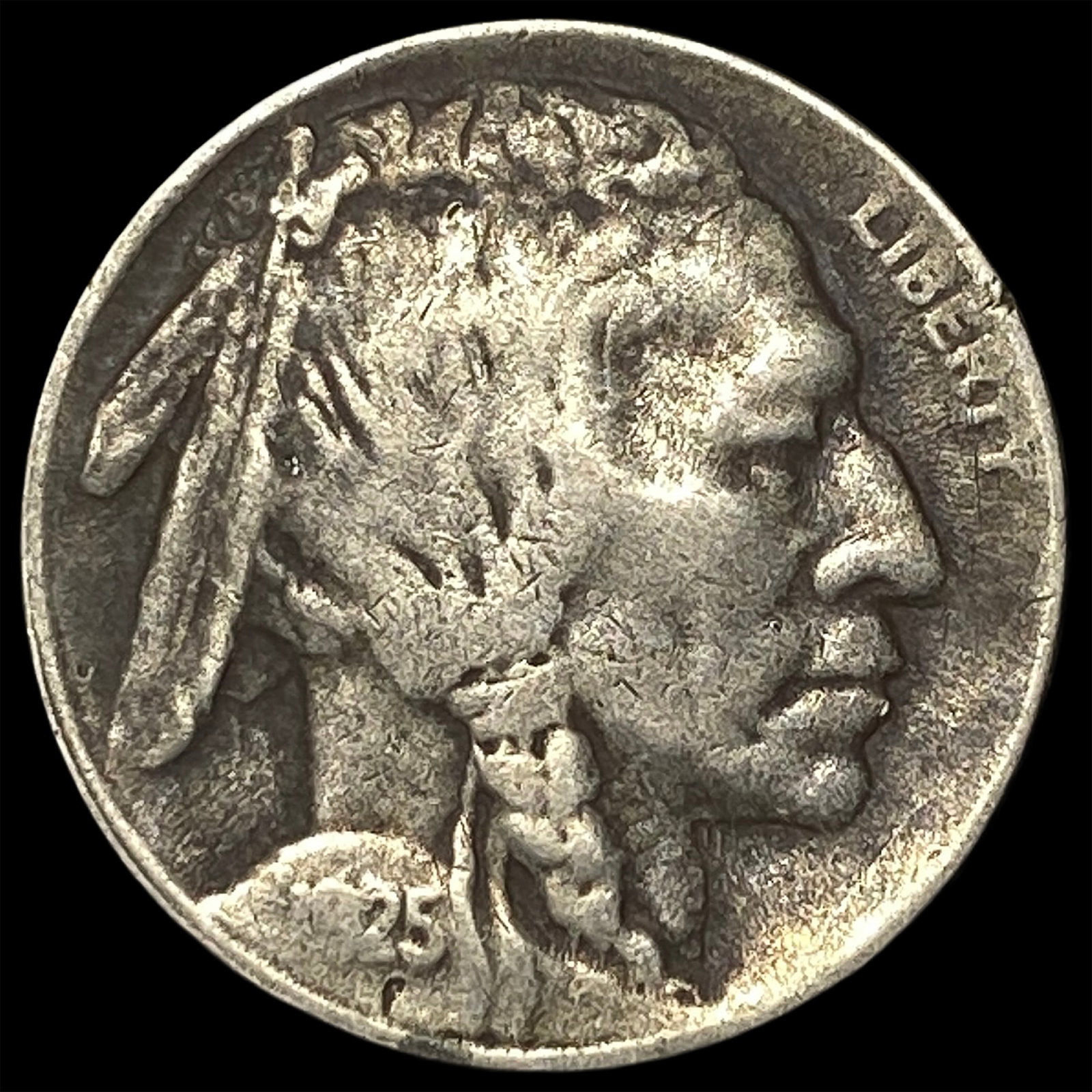 1925-S Buffalo Nickel LIGHTLY CIRCULATED: 1925-S Buffalo Nickel LIGHTLY CIRCULATED