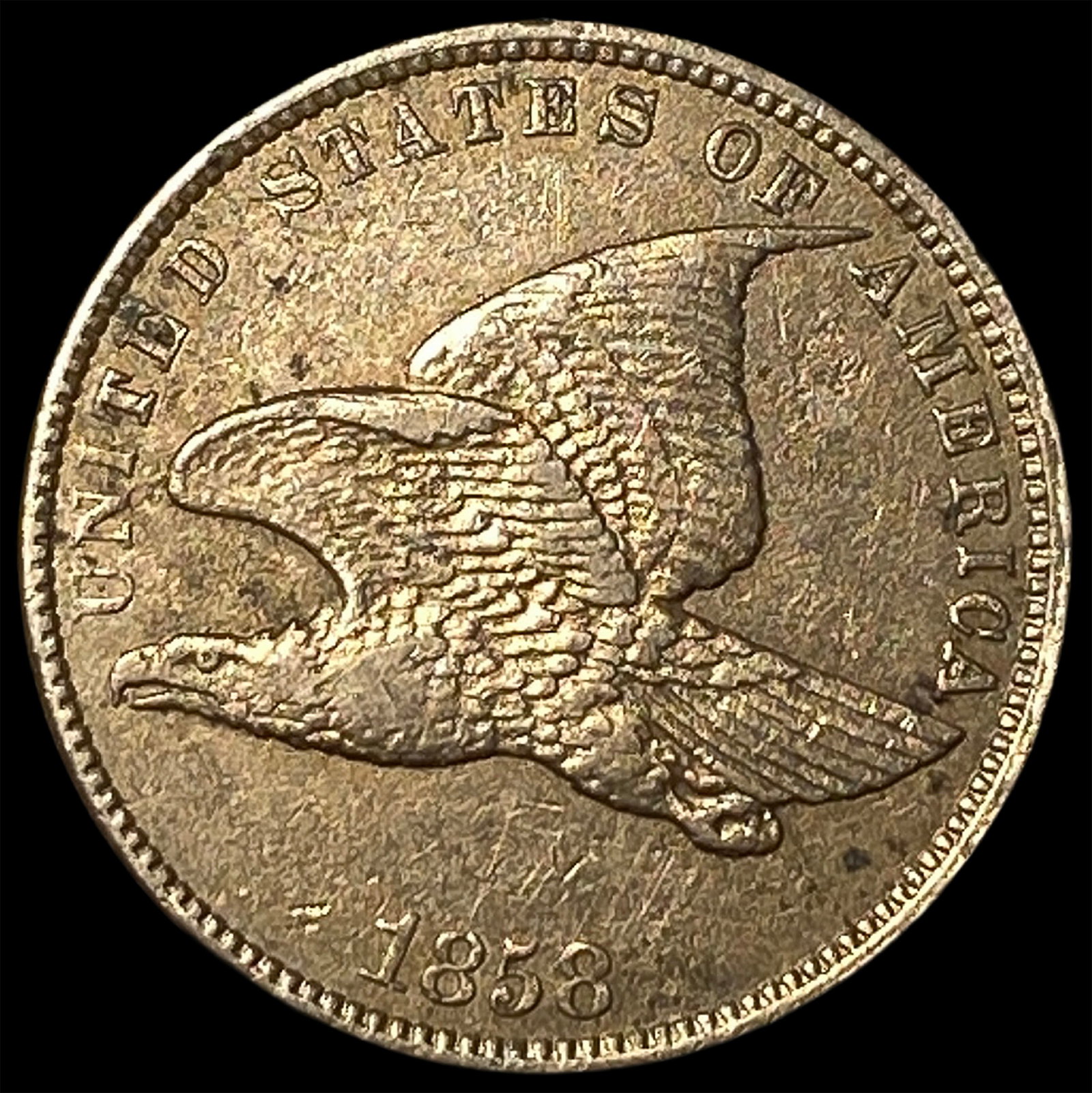1858 Flying Eagle Cent CLOSELY UNCIRCULATED (1 of 2)