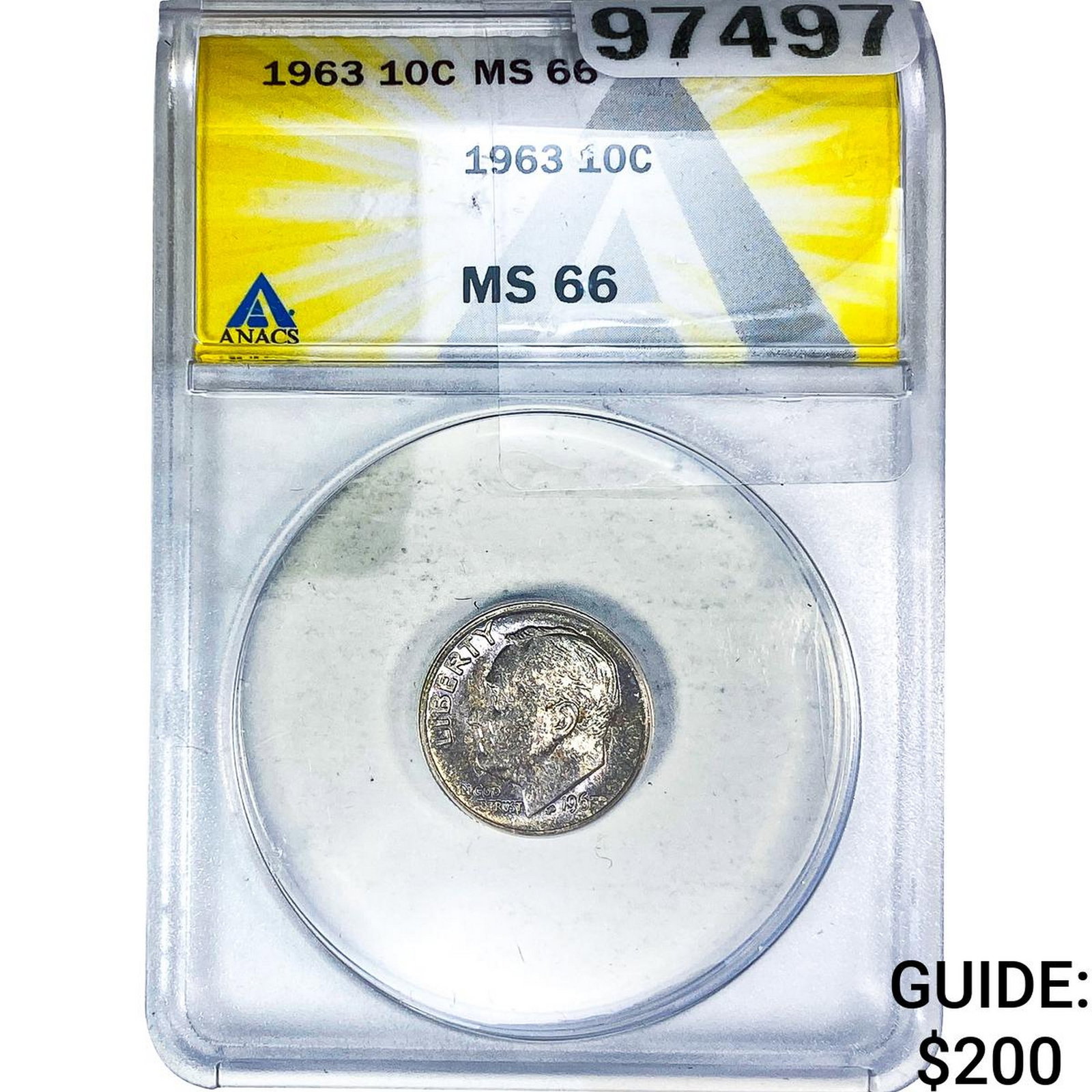 1963 Roosevelt Dime ANACS MS66 (1 of 2)